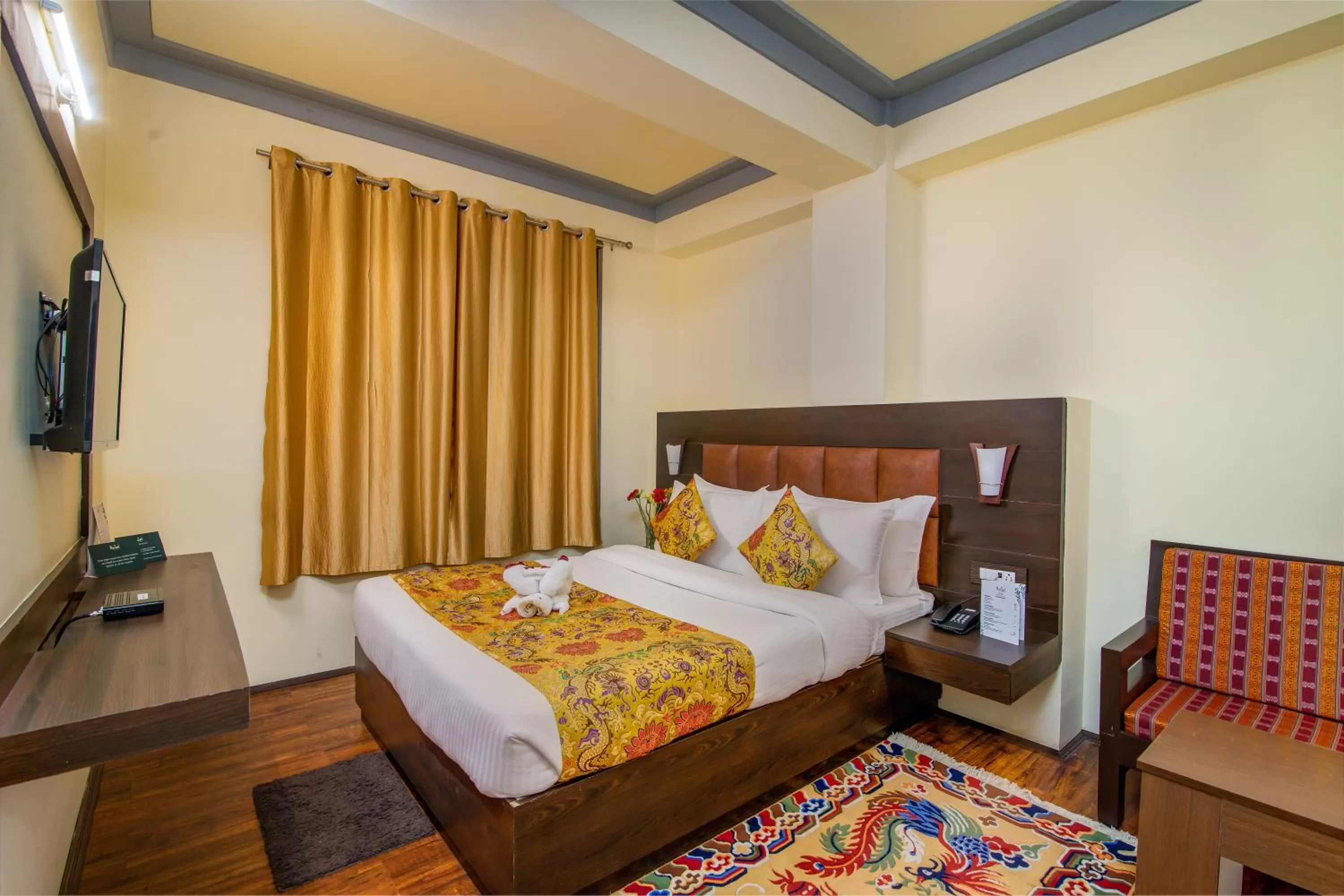 Bedroom, Bed in Muscatel Grand Silkroute - 300 Mts from MG Marg