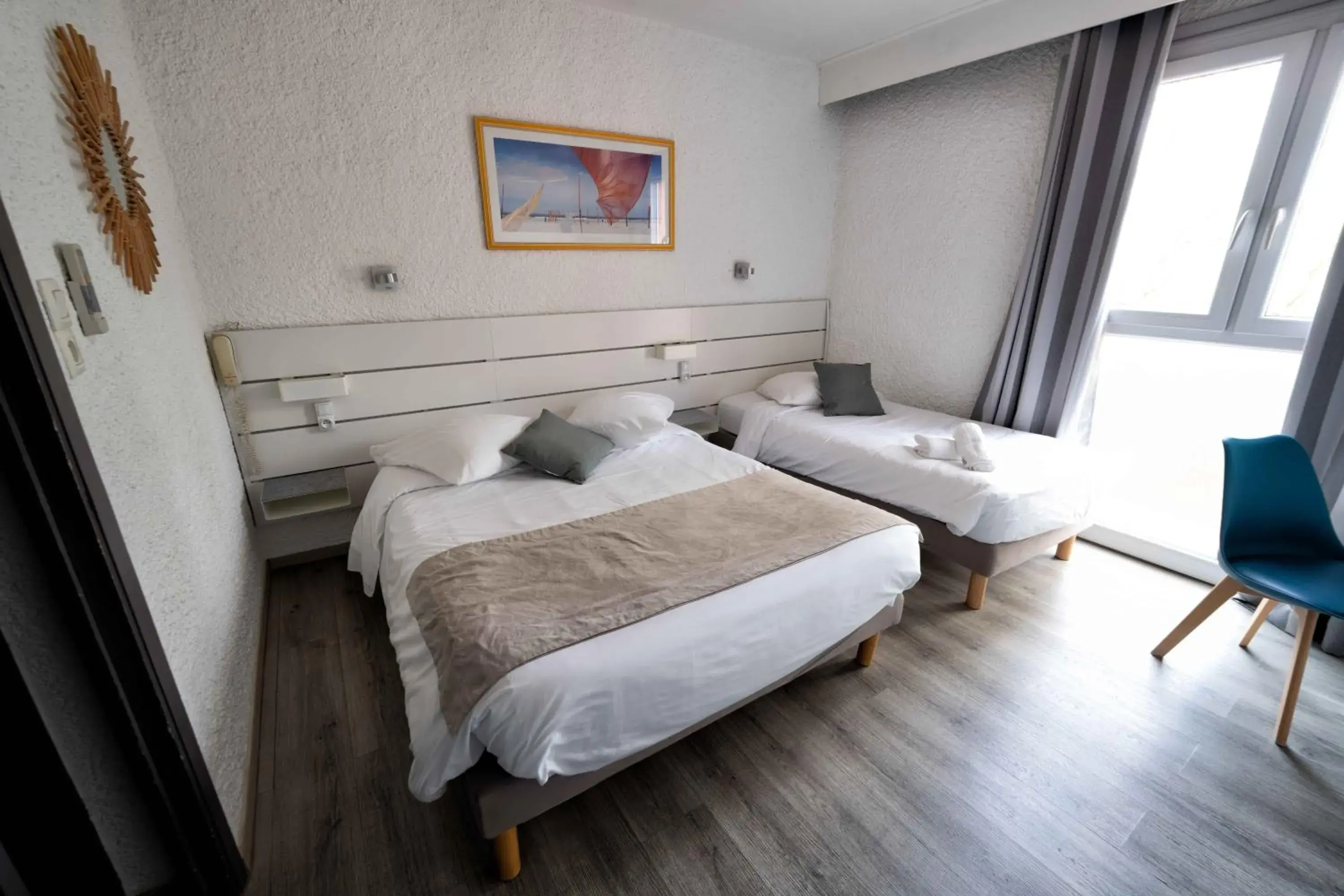 Bed in Hotel Aquarius