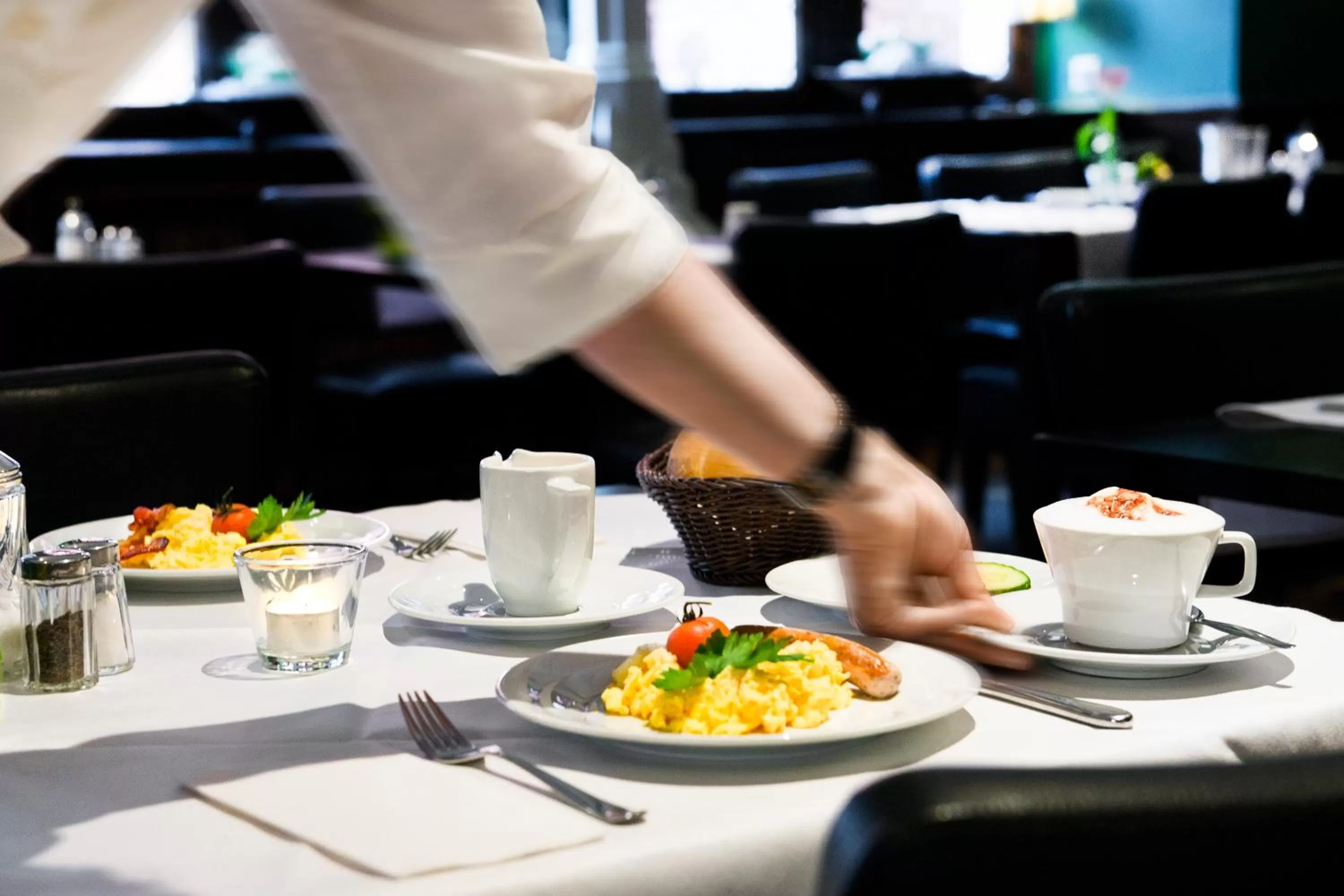 Buffet breakfast in Romantik Hotel Barbarossa