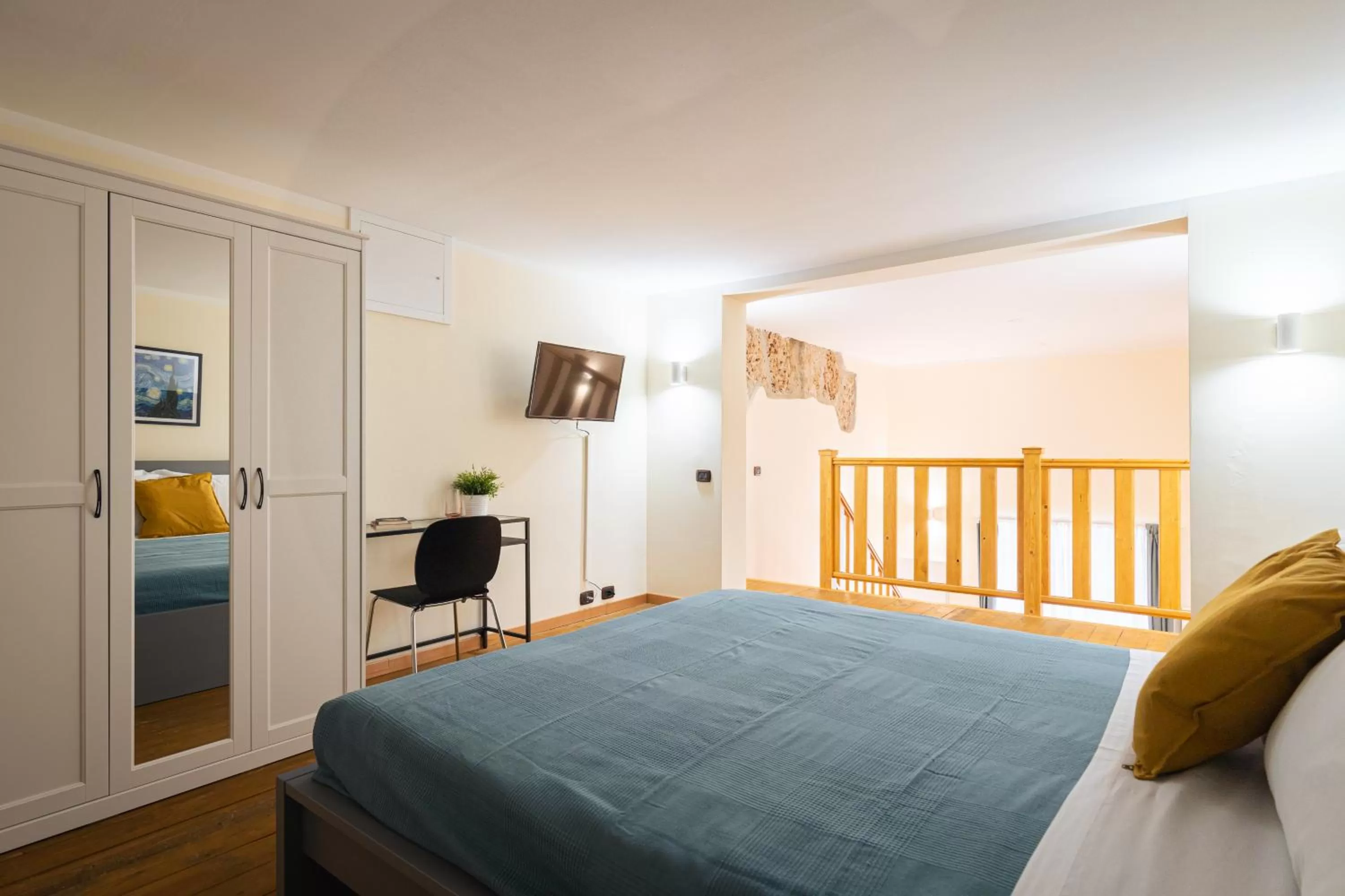 Bedroom, Bed in Open Sicily Residence - Central Apartments Near Quattro Canti