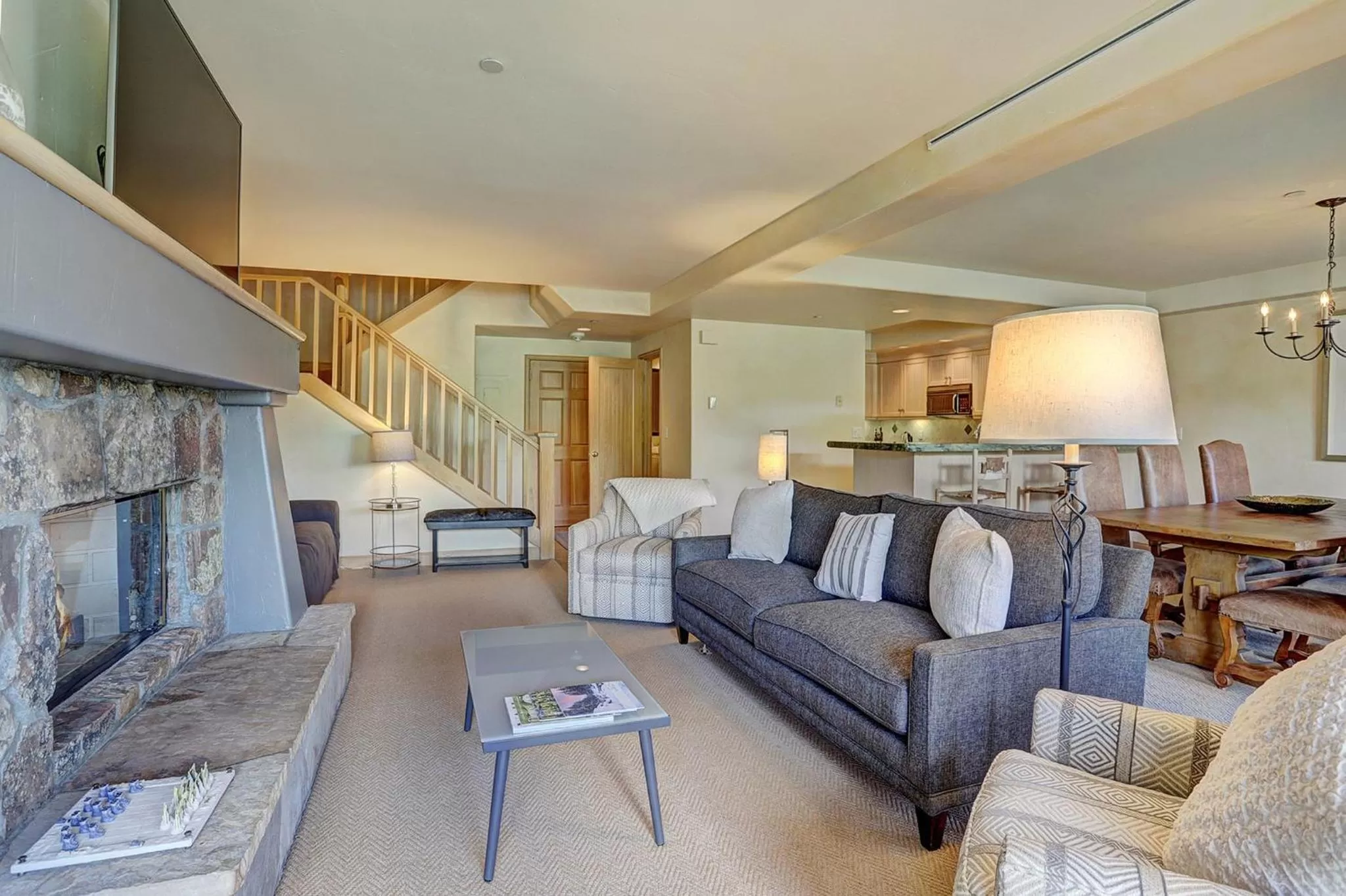 Living room in The Pines Lodge, a RockResort