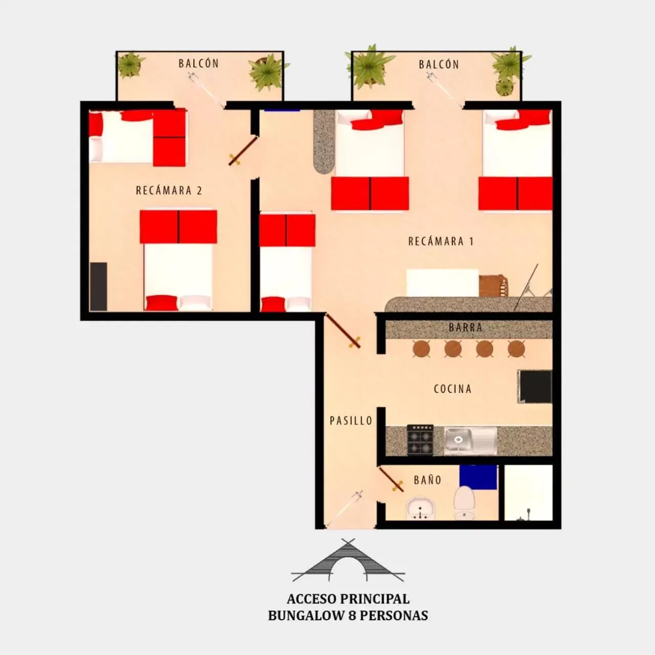 Floor Plan in Hotel Isis