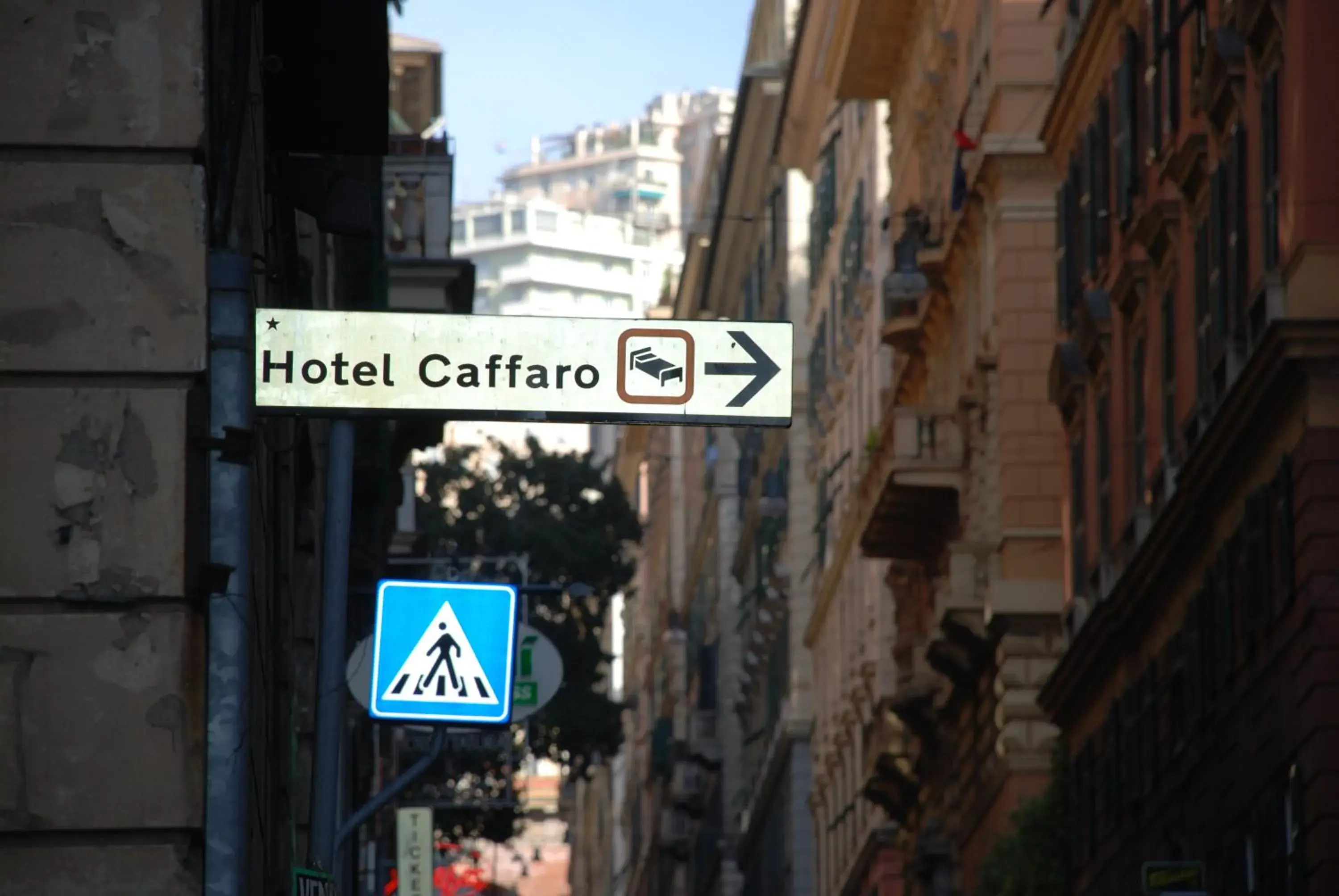 Facade/entrance in Albergo Caffaro