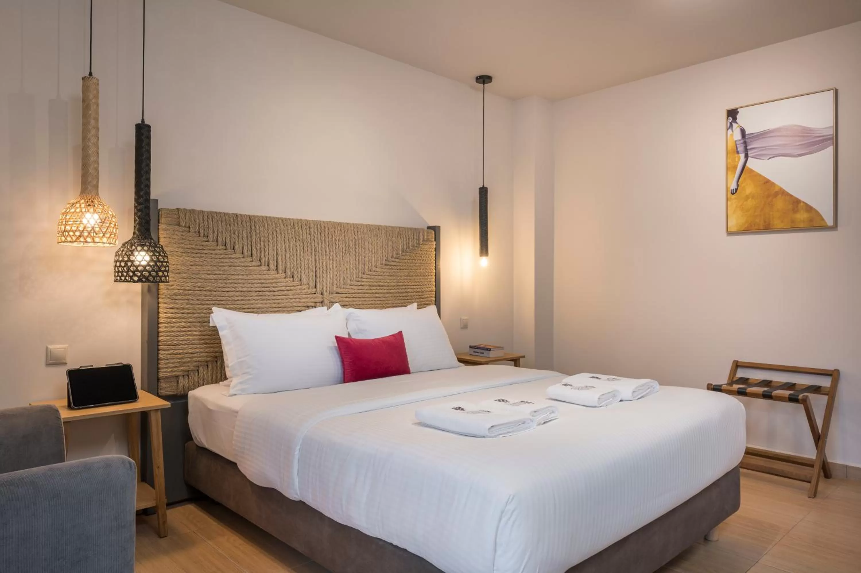 Bedroom, Bed in Trianon Luxury Apartments & Suites