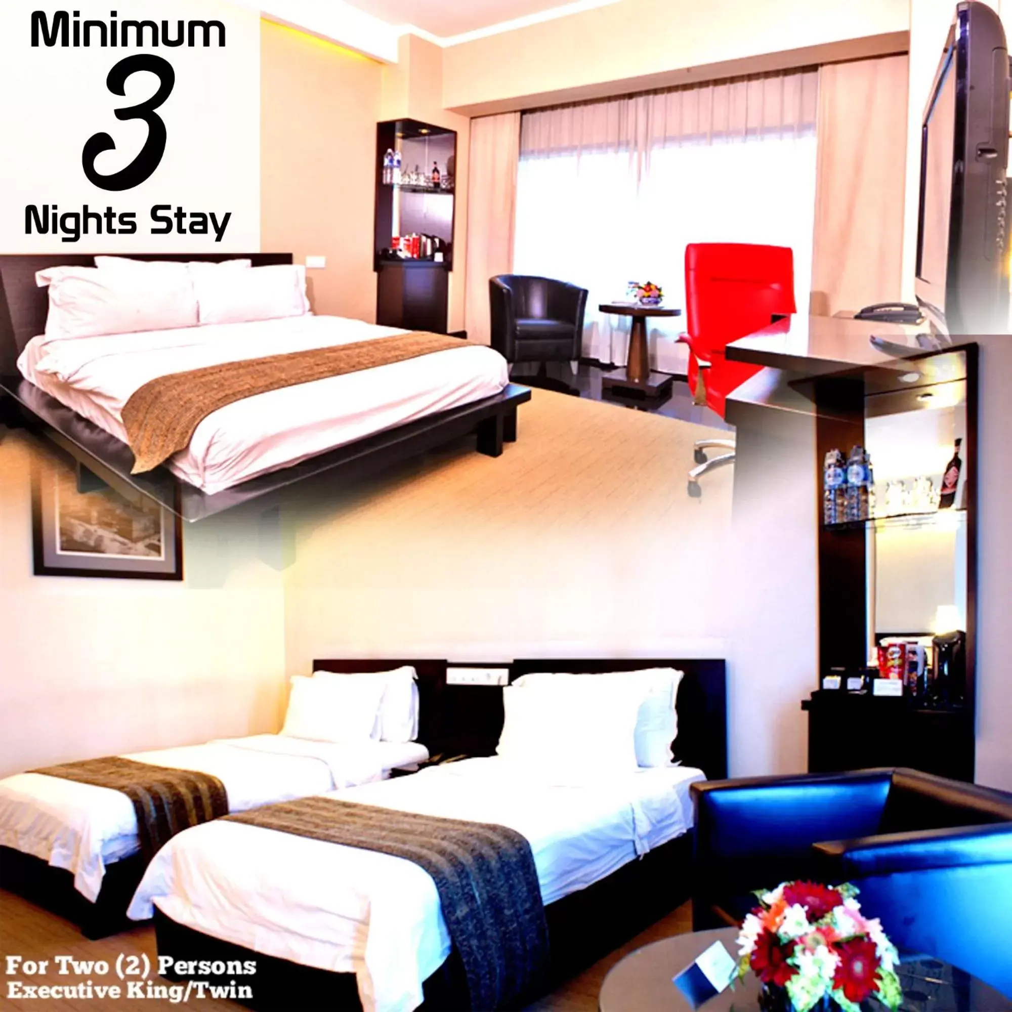 Bedroom, Bed in Manhattan Hotel Jakarta