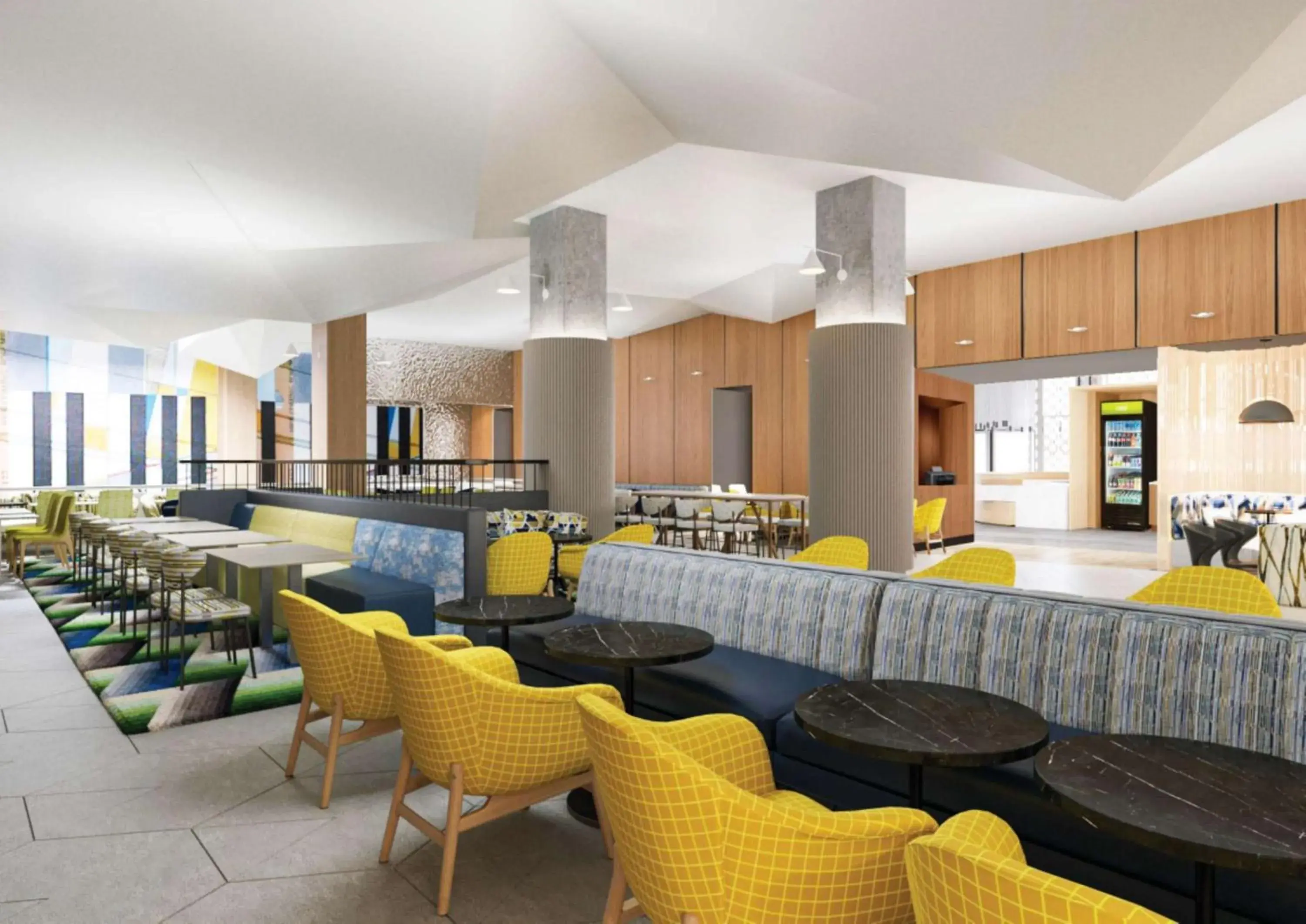 Breakfast, Lounge/Bar in Home2 Suites By Hilton New York Times Square