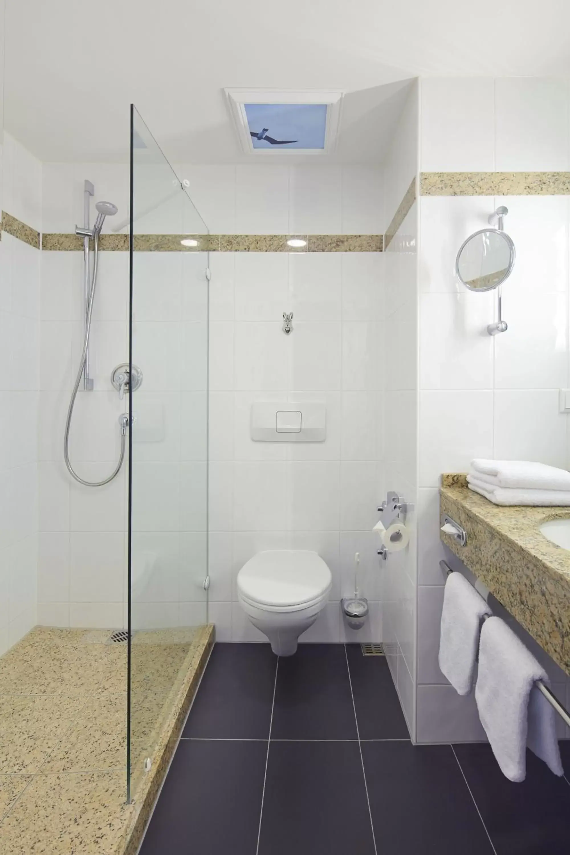 Shower, Bathroom in Radisson Blu Hotel Karlsruhe