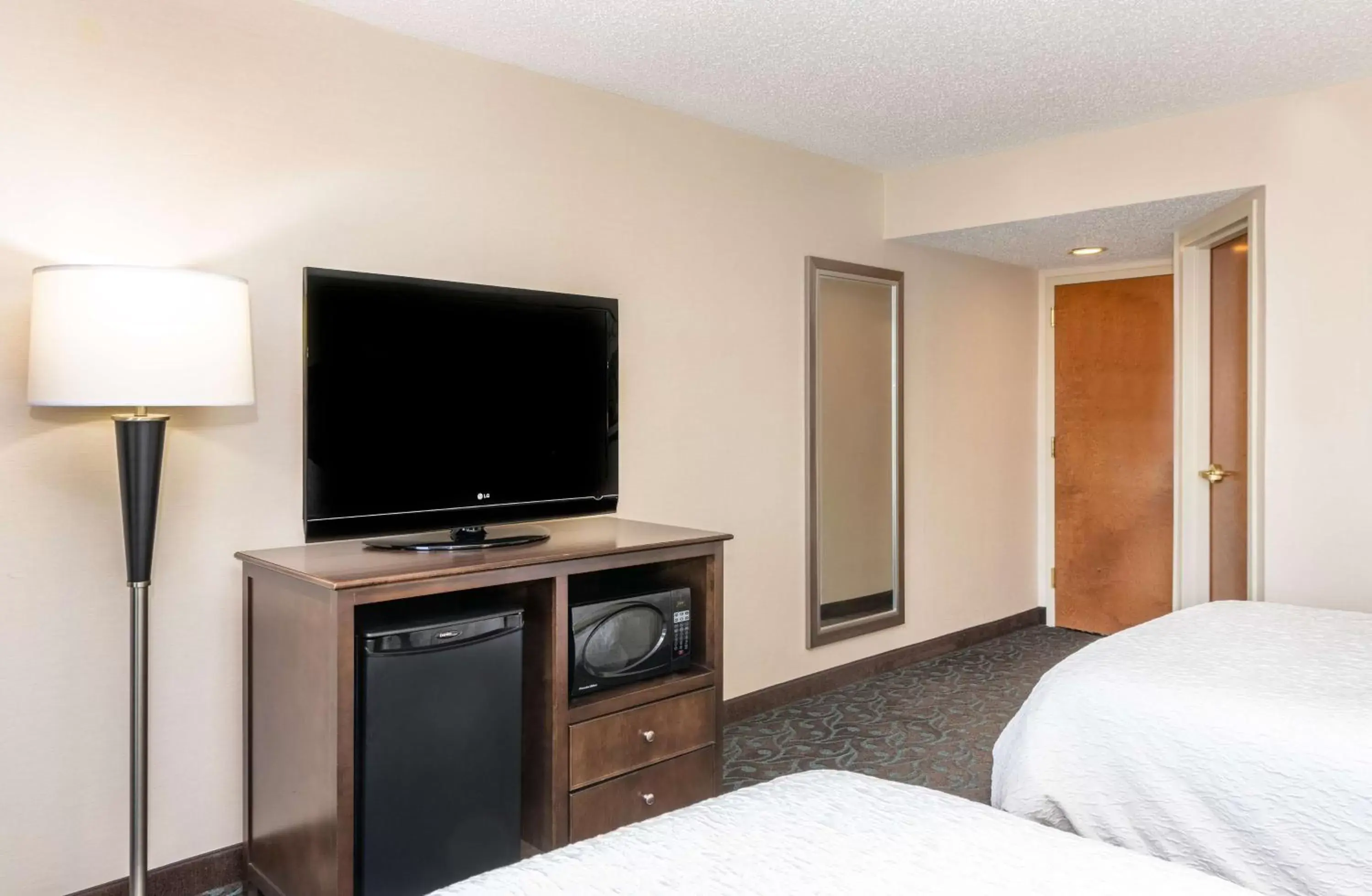 Bedroom, TV/Entertainment Center in Hampton Inn Evansville