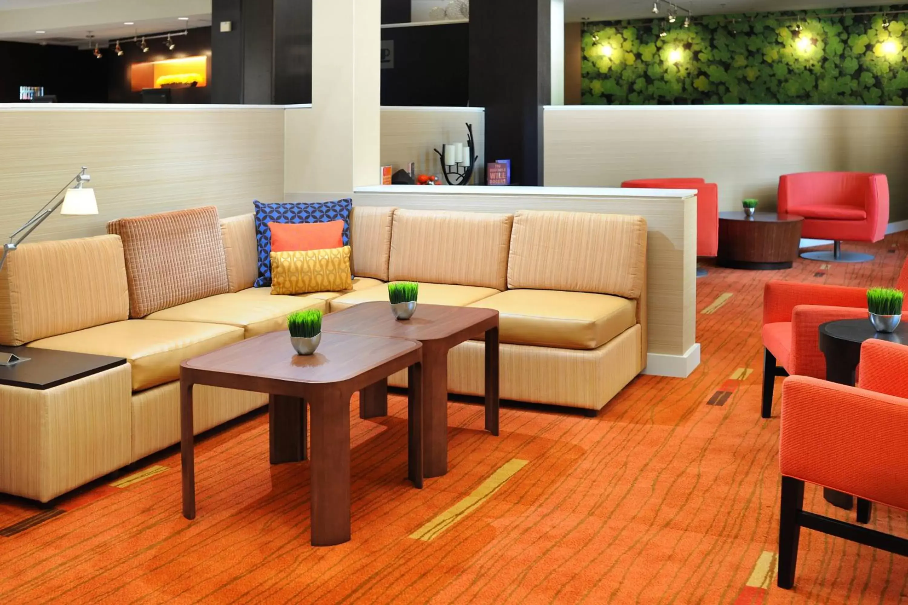 Lobby or reception, Seating Area in Courtyard by Marriott Oklahoma City Airport