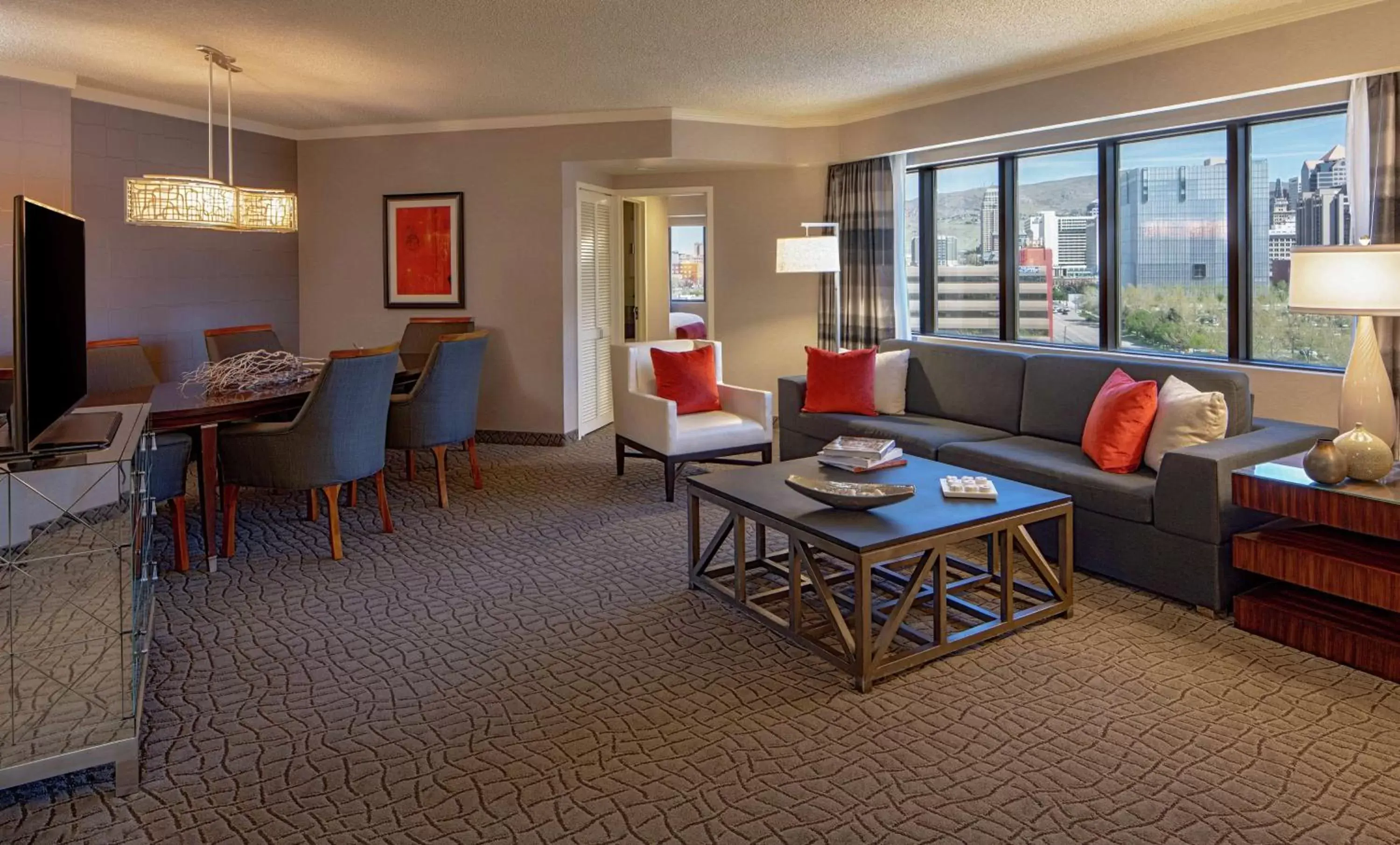 Living room, Seating Area in Doubletree Suites by Hilton Salt Lake City