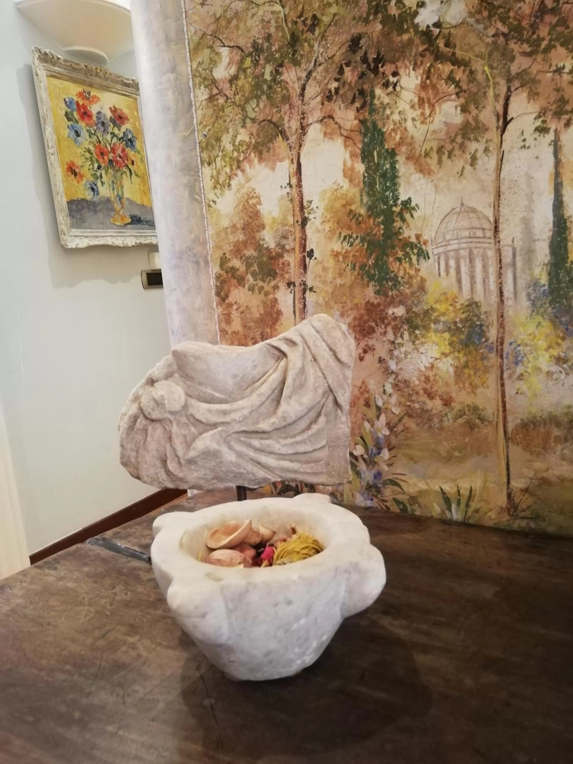 Living room in B&B Buon Cammino Tuscia - Parcheggio - convenzionato con impianti termali