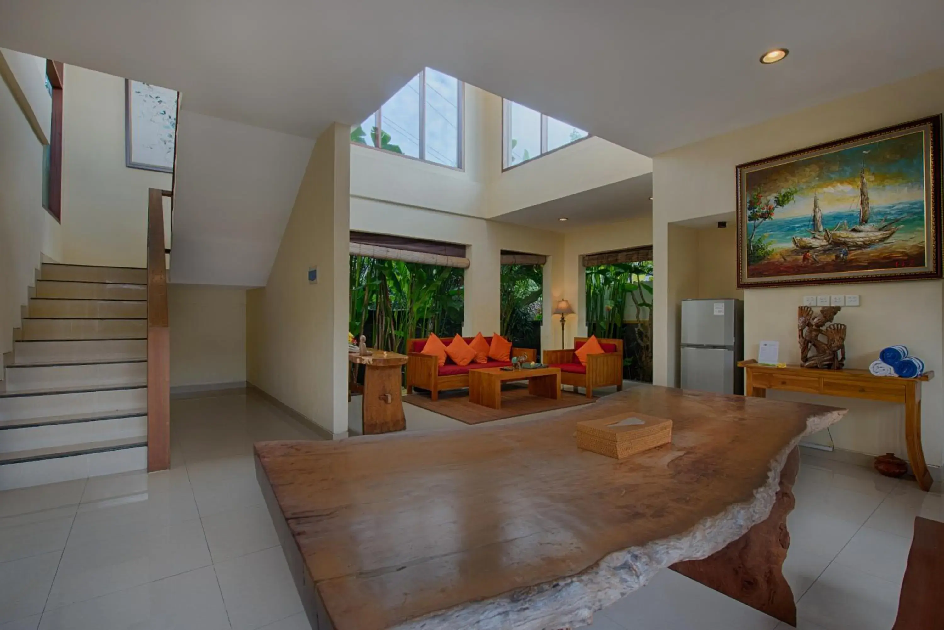 Seating area in Kadiga Villas Ubud