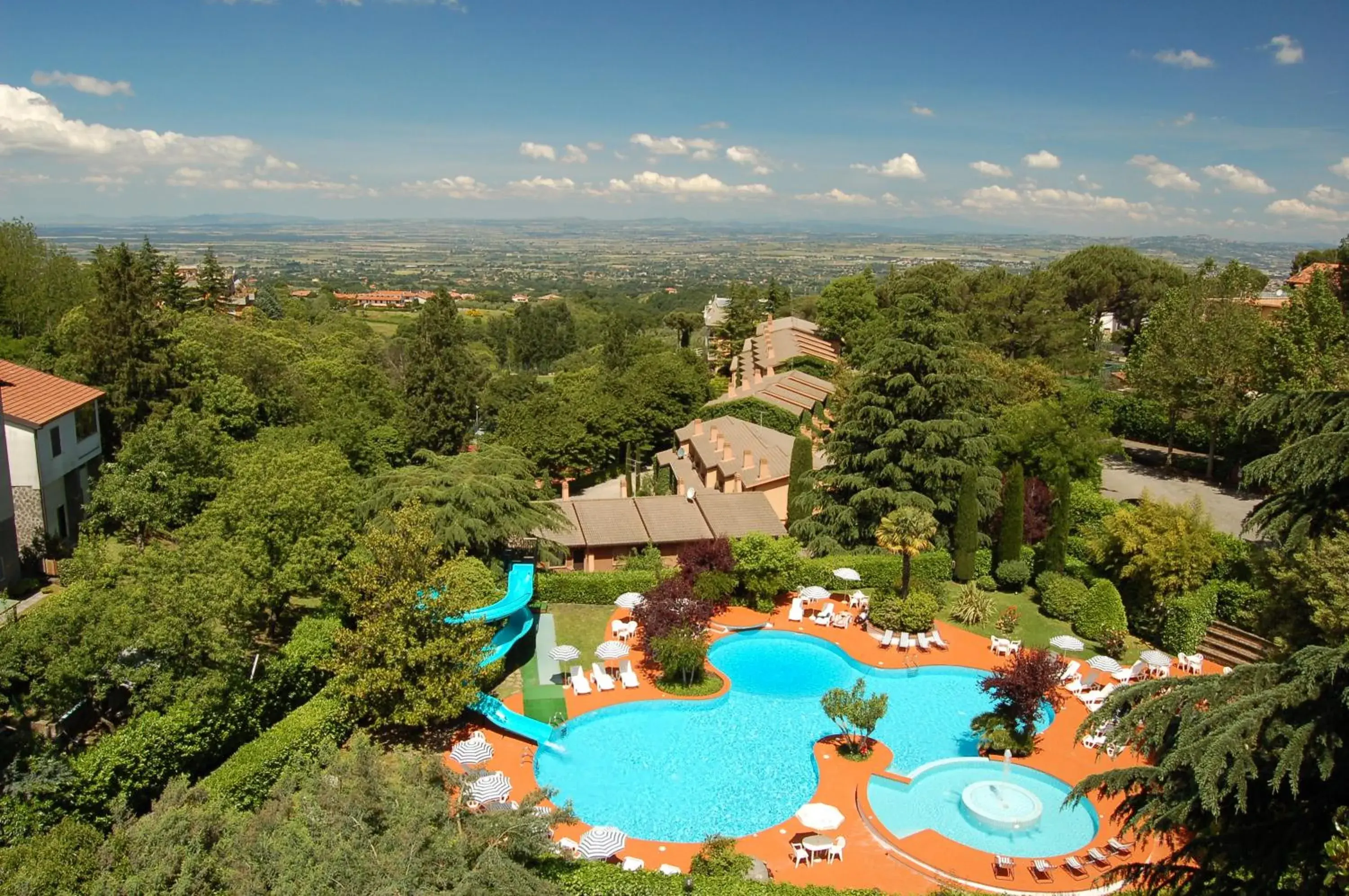 Swimming pool, Bird's-eye View in Balletti Park Hotel