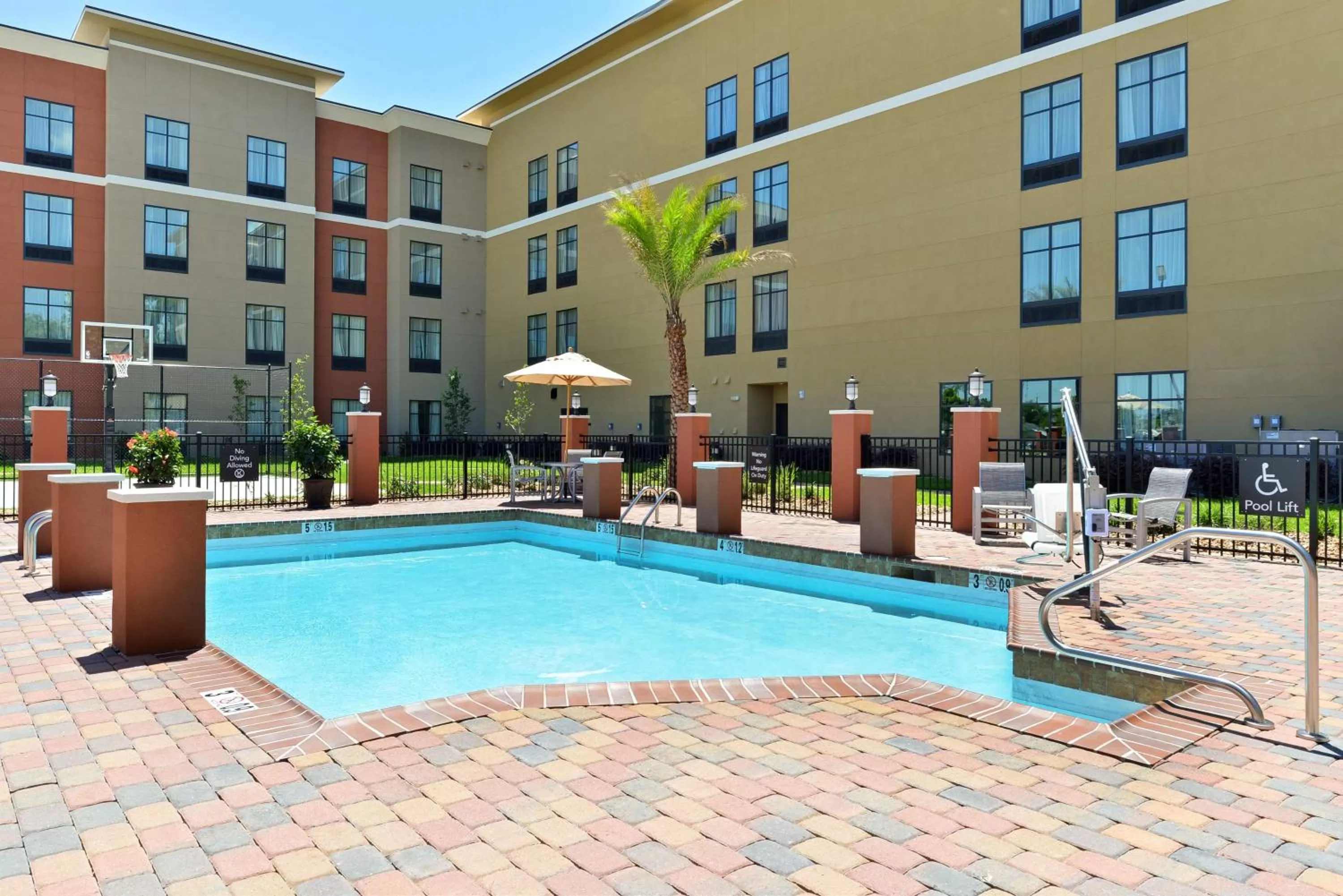 Pool view in Homewood Suites by Hilton Houma