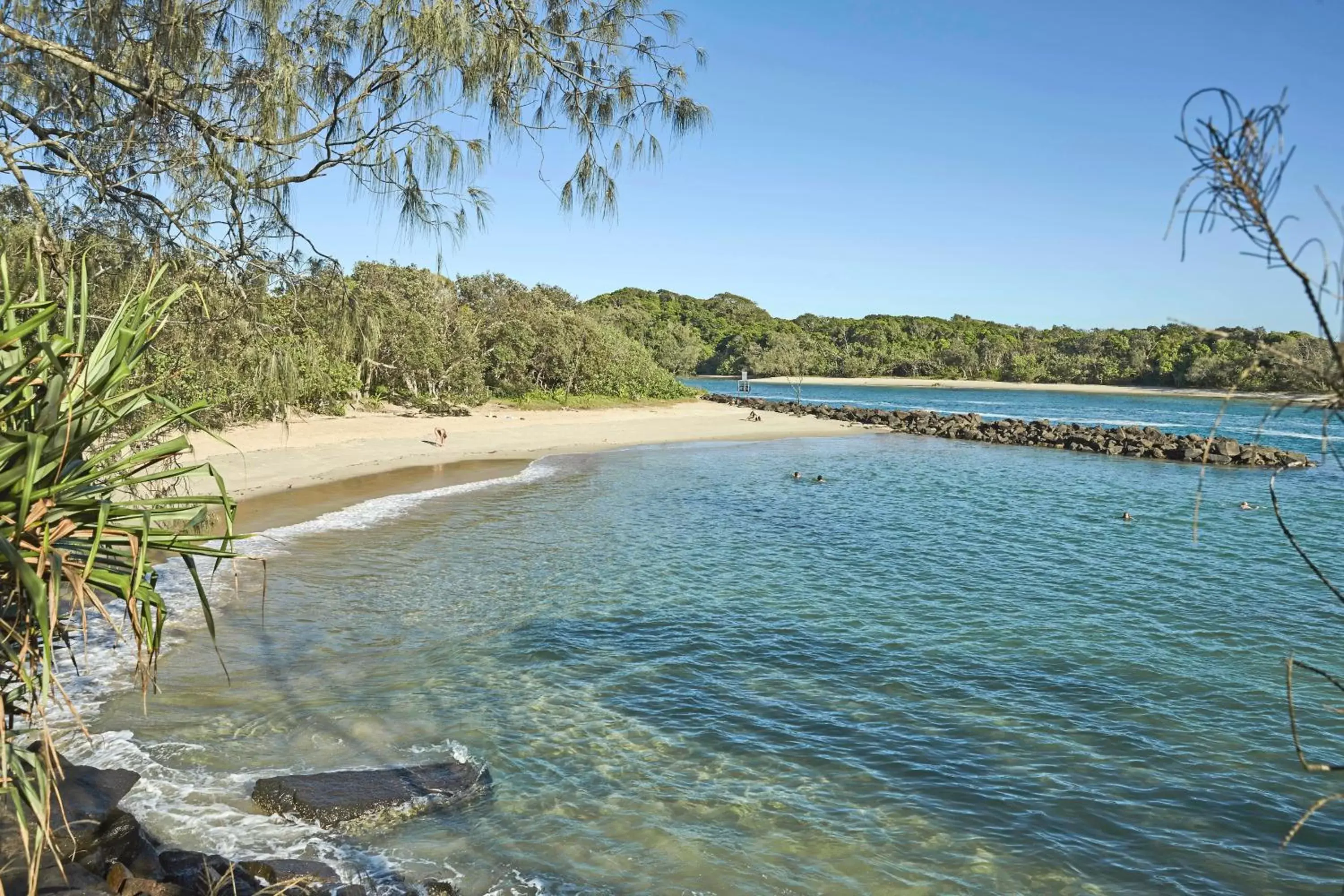 Beach in The Sails Motel Brunswick Heads