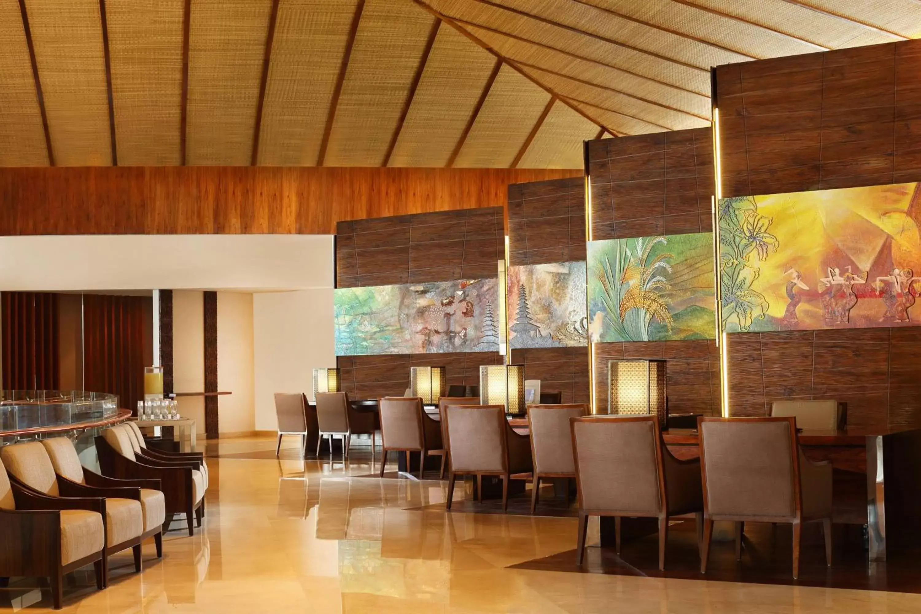 Lobby or reception, Restaurant/Places to Eat in Sheraton Bali Kuta Resort