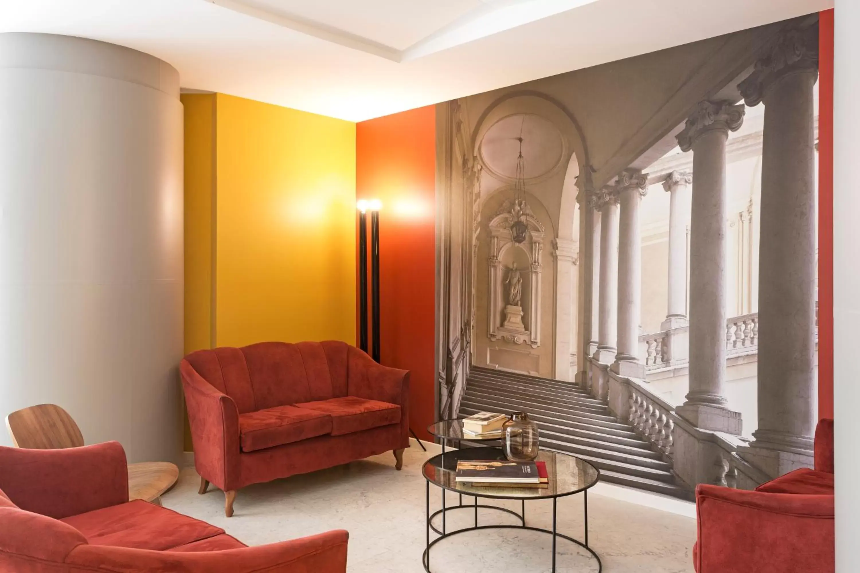 Communal lounge/ TV room, Seating Area in B&B Hotel Modena