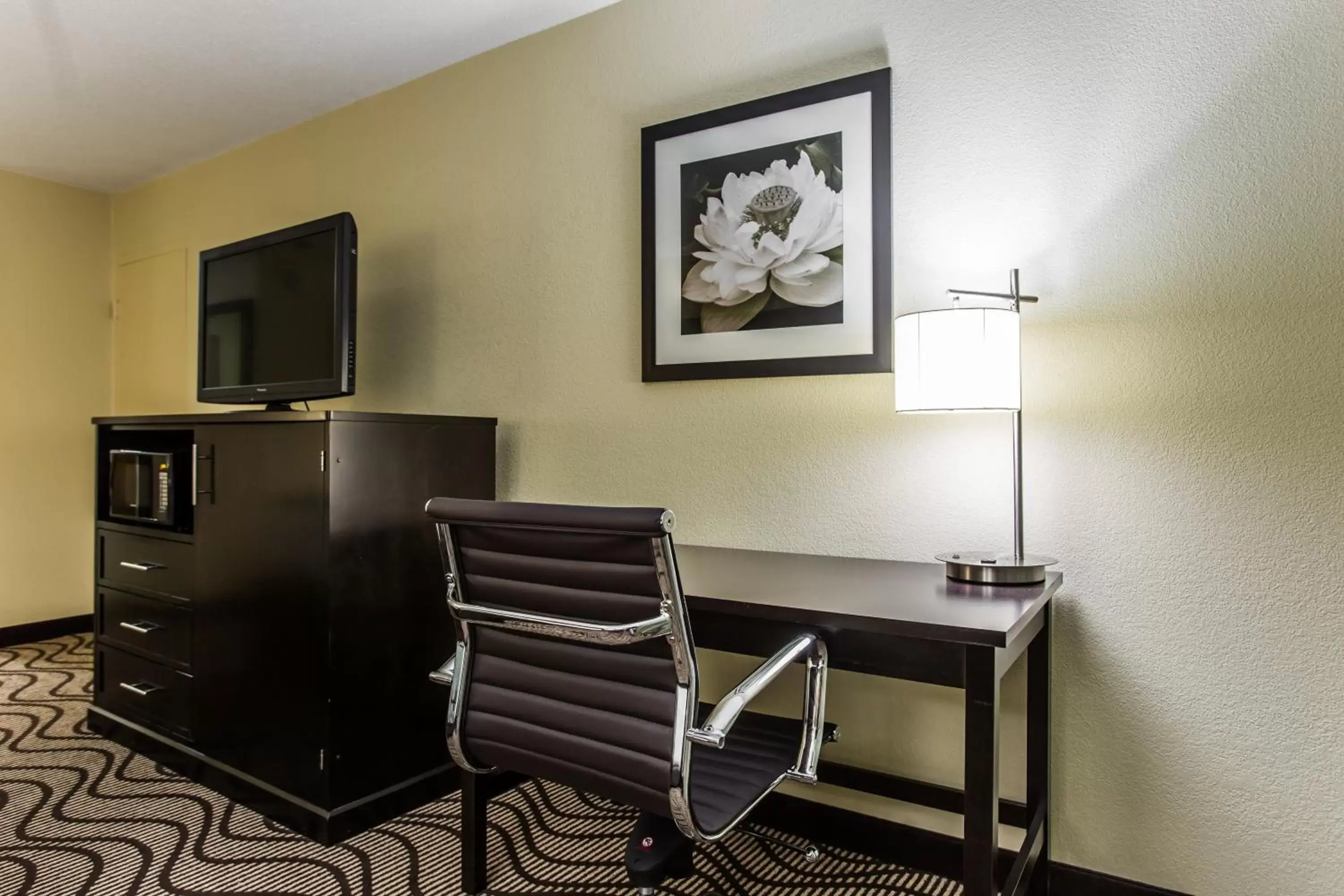 Bedroom, TV/Entertainment Center in Clarion Hotel Charlotte Airport & Conference Center