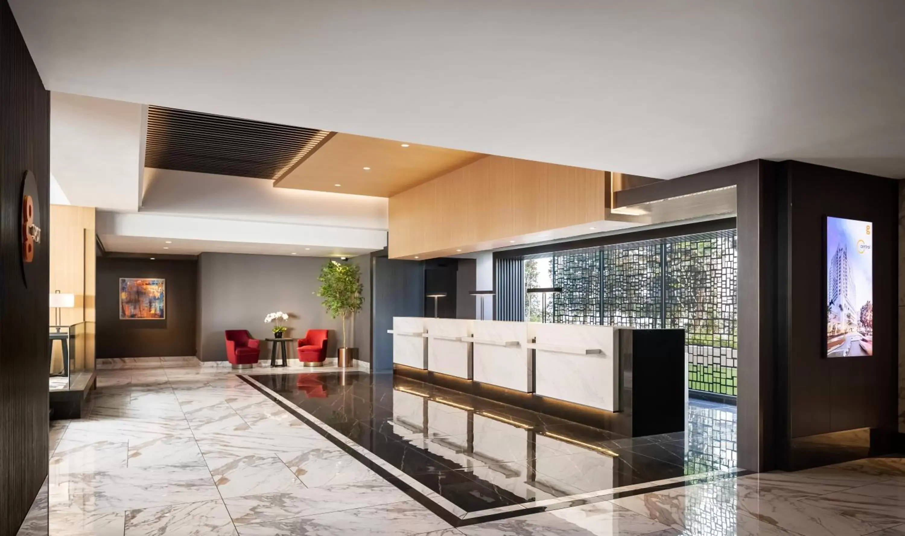 Lobby or reception in G Hotel Gurney Lobby or reception in G Hotel Gurney