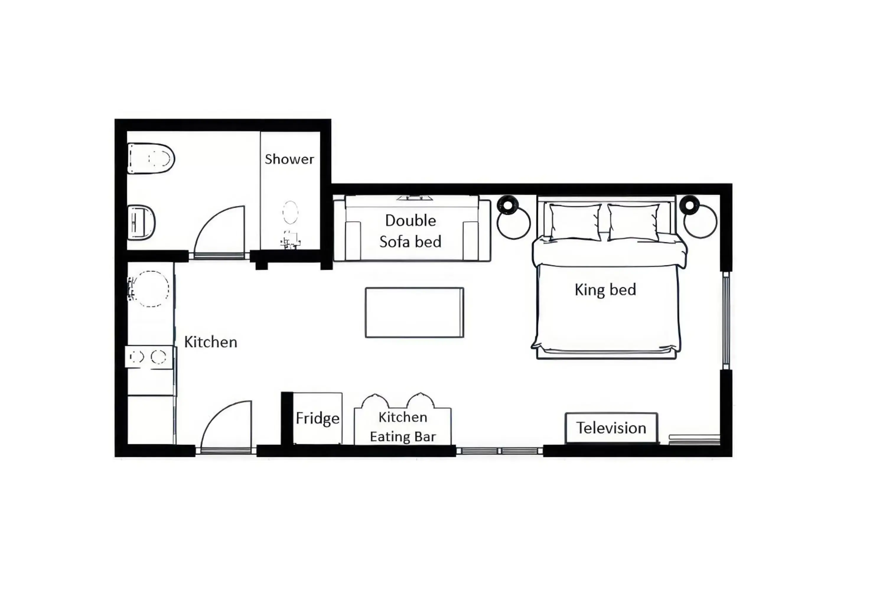 Floor Plan in Lakeside Villa Inn & Suites