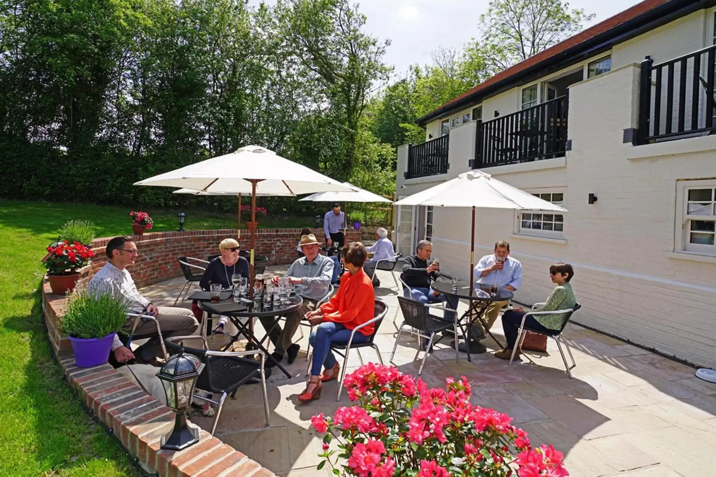 Patio in The Greyhound Inn