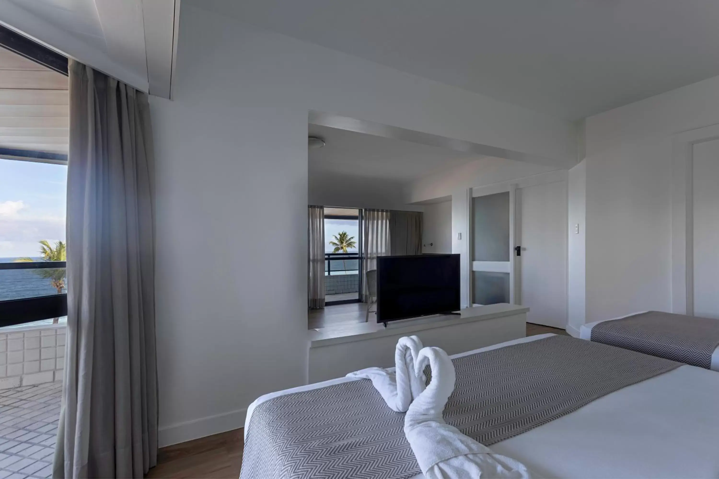 Bedroom, Bed in Maceió Atlantic Suites