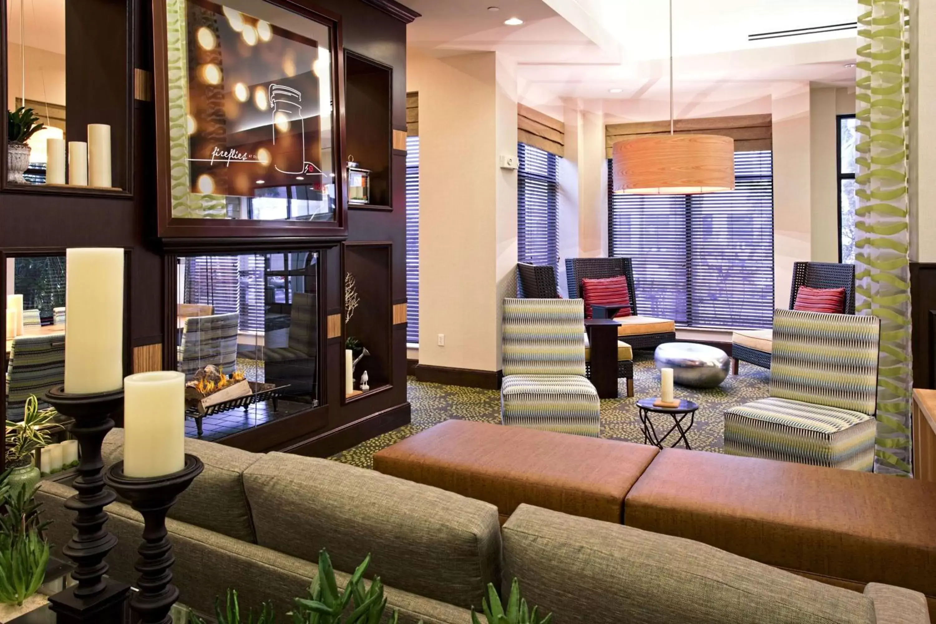 Lobby or reception, Lounge/Bar in Hilton Garden Inn West Palm Beach Airport