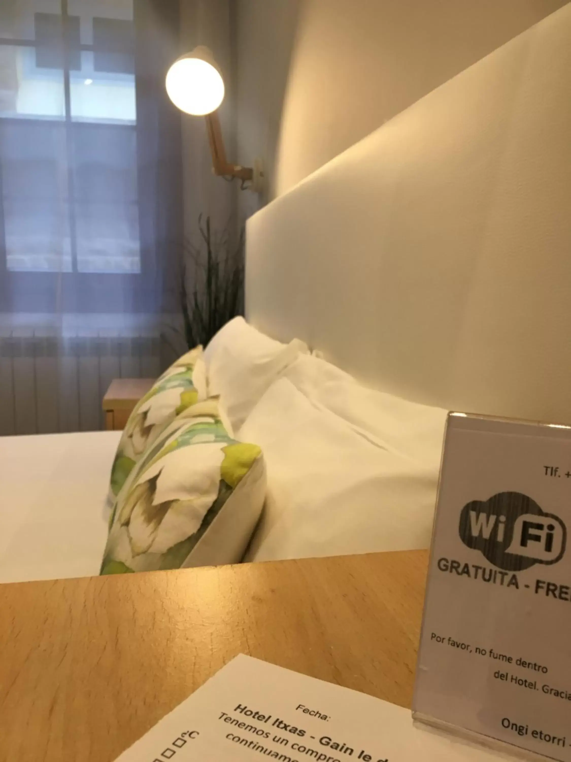 Bed in Hotel Itxas Gain Getaria