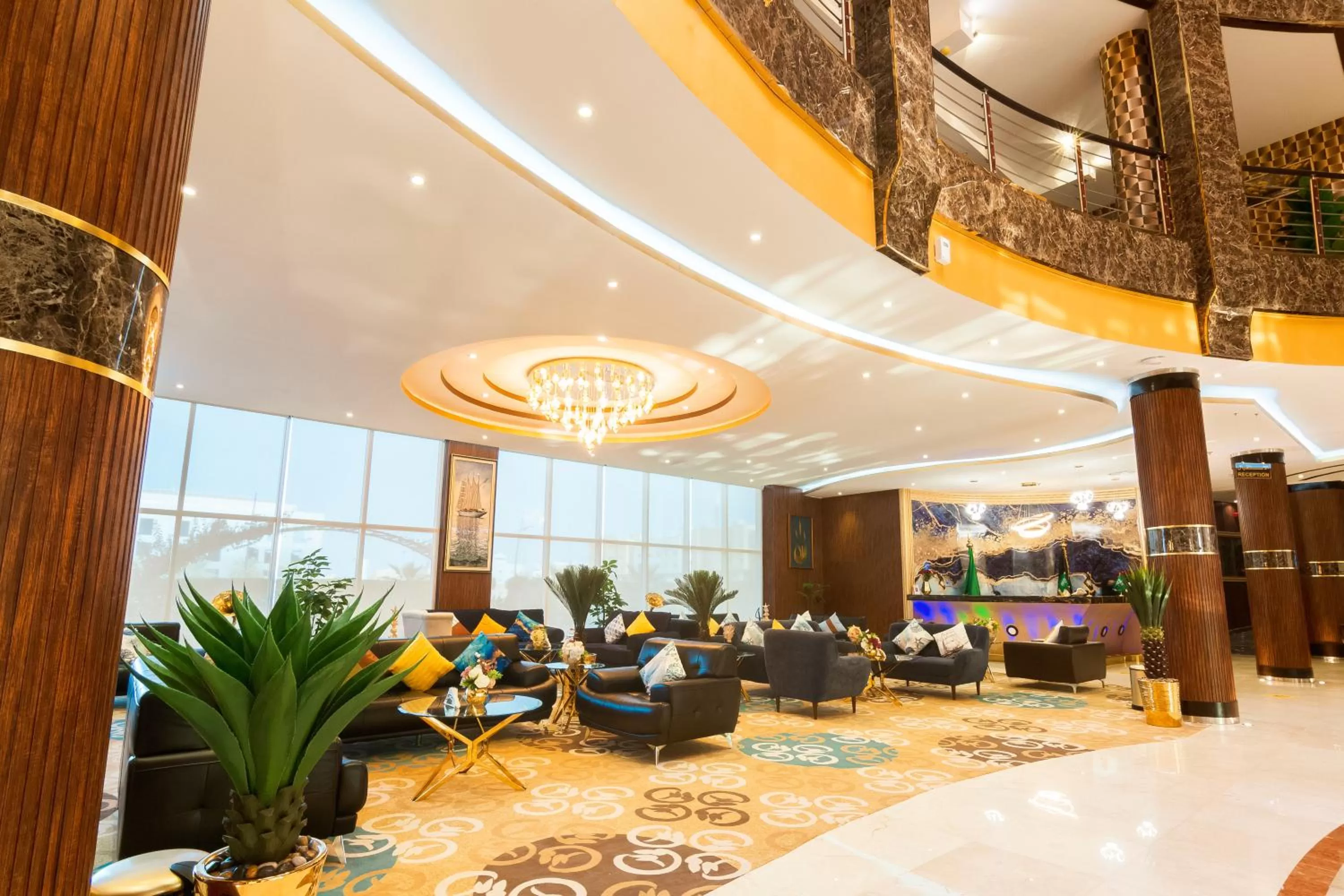 Lobby or reception in Golden Ship Hotel
