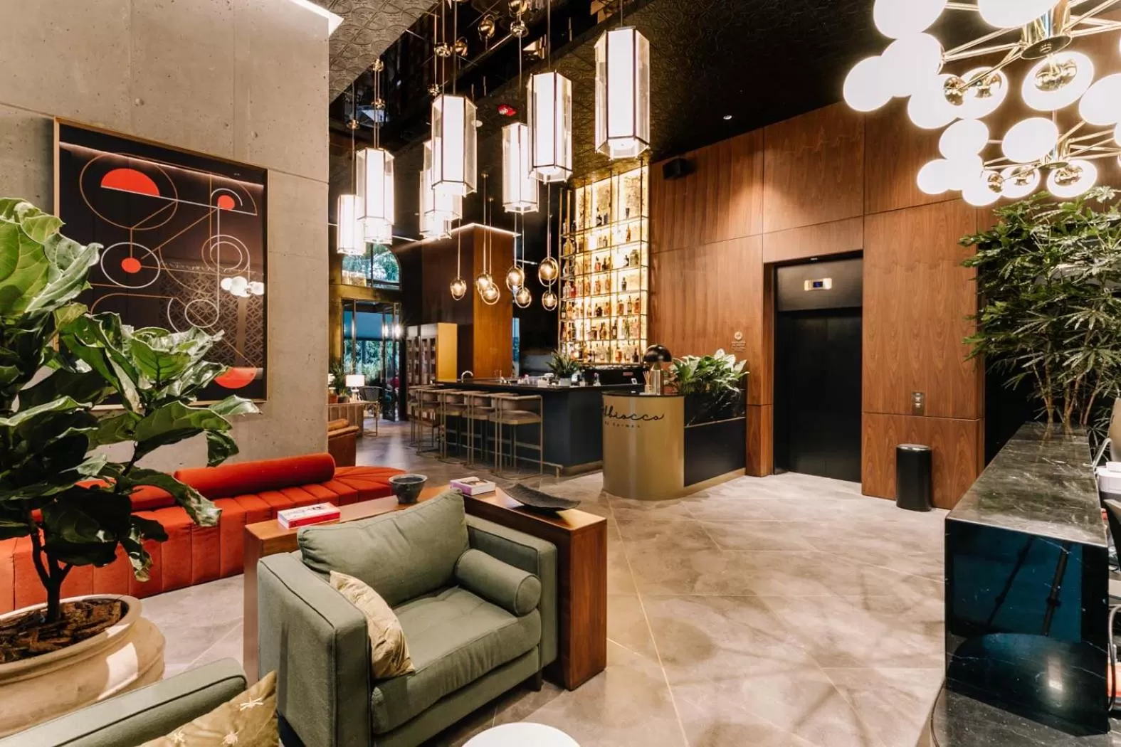 Lobby or reception in Hotel Marquee Medellín