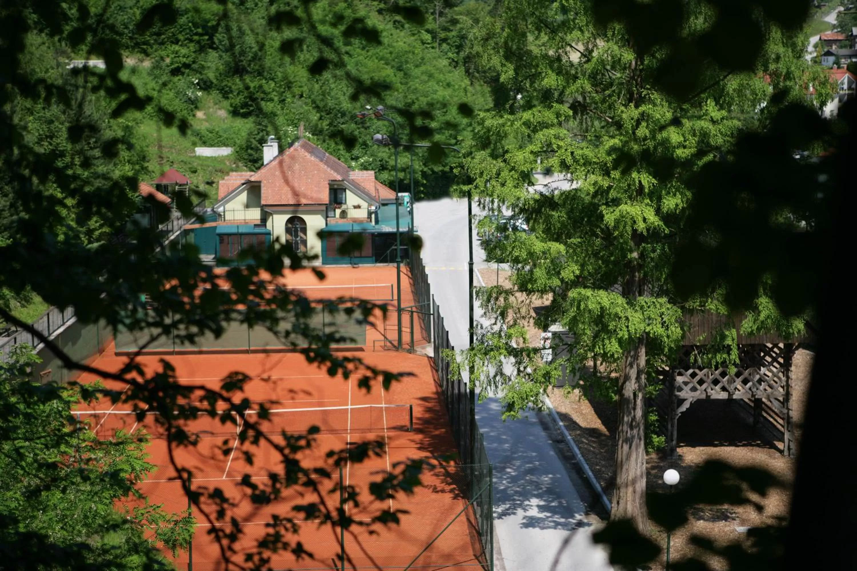 Tennis court in Penzion Park