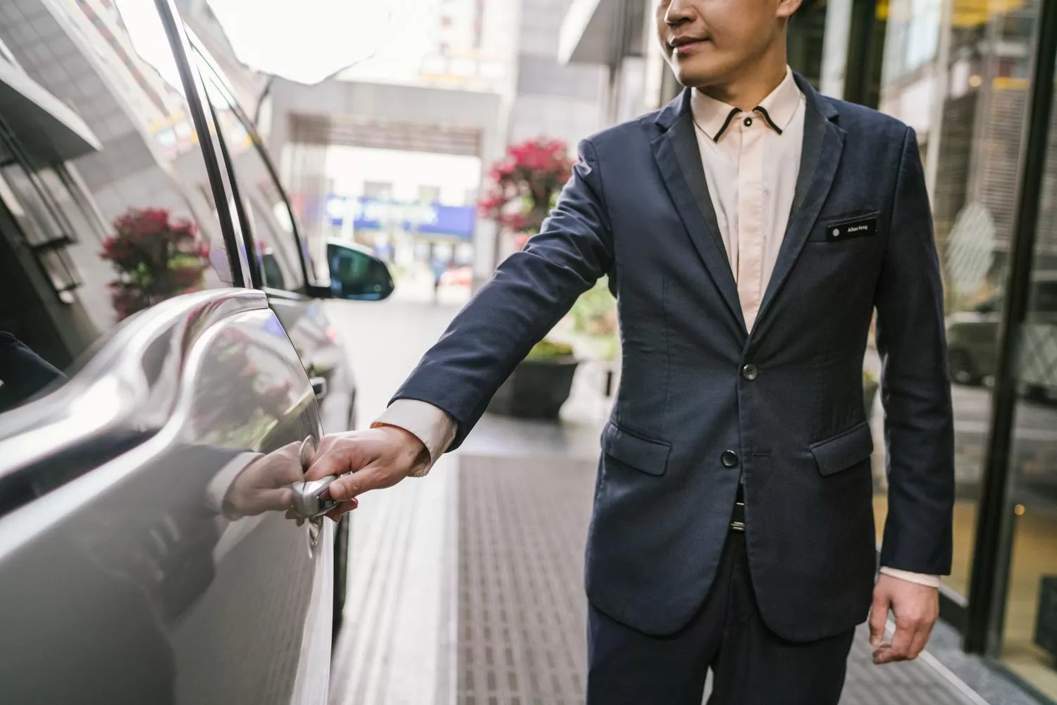 Inner courtyard view in Pullman Shanghai Jing'an-Jing'an district, downtown railway station, traffic hub, easy to travel Shanghai