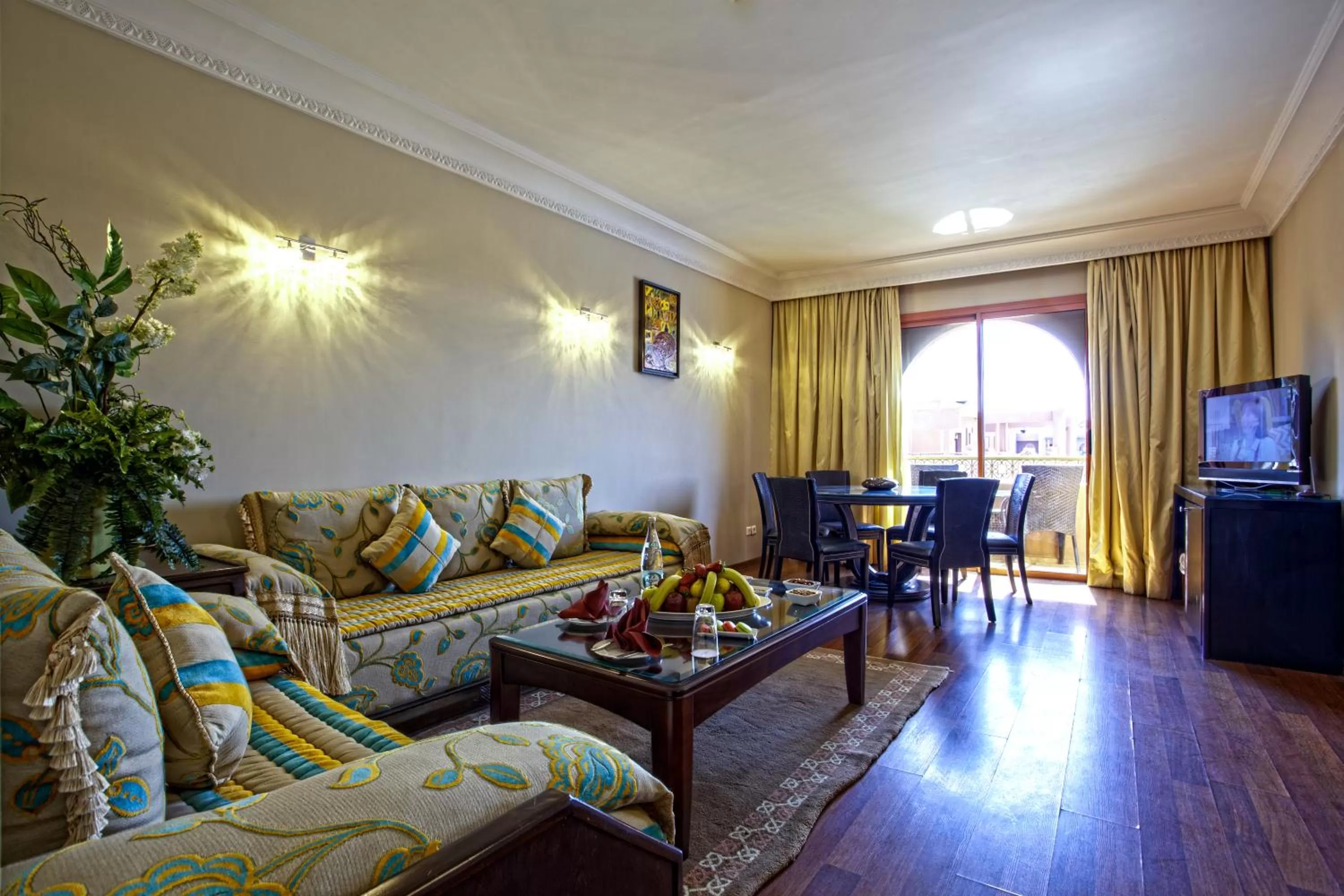 Living room in Palm Plaza Marrakech