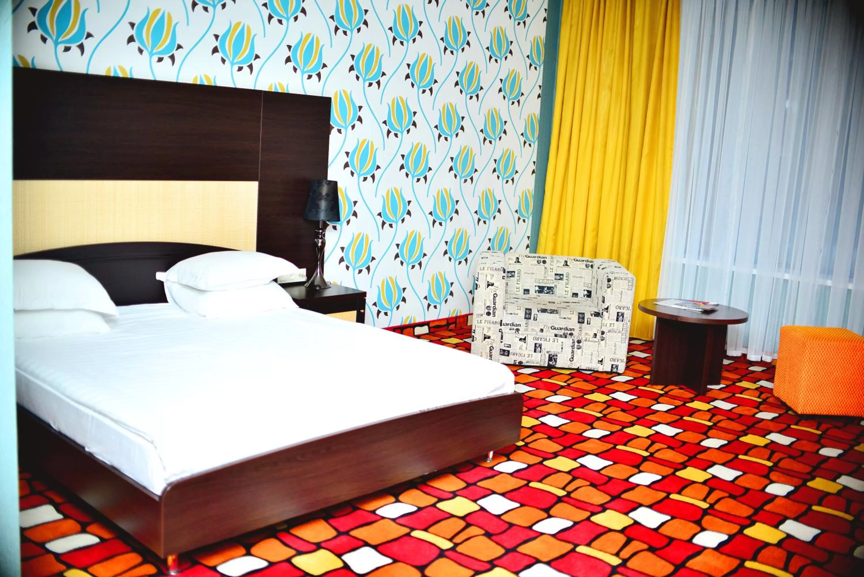 Bed in Sapar Standart Hotel