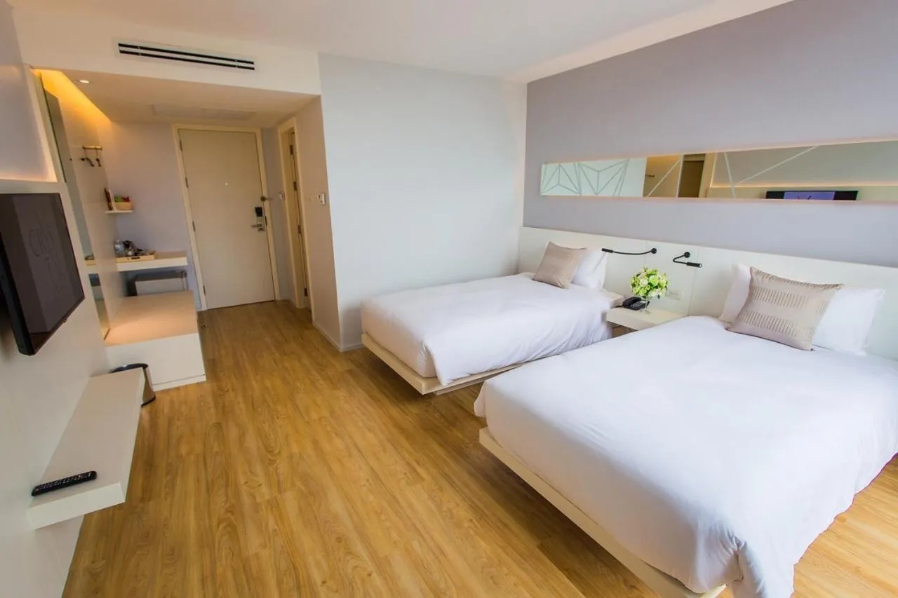 Photo of the whole room, Bed in Crystal Hotel Hat Yai