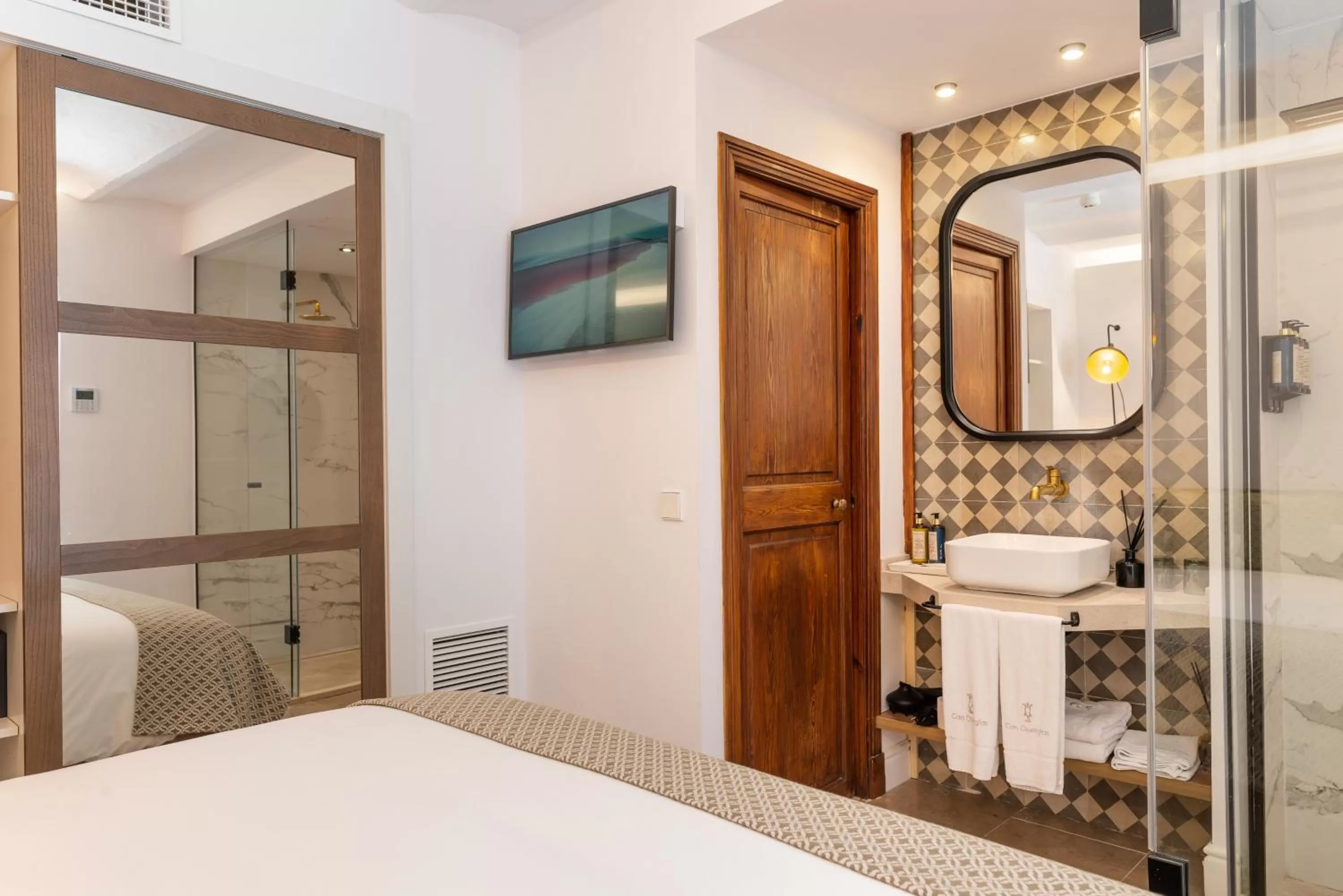 Bed in Hotel Can Quetglas