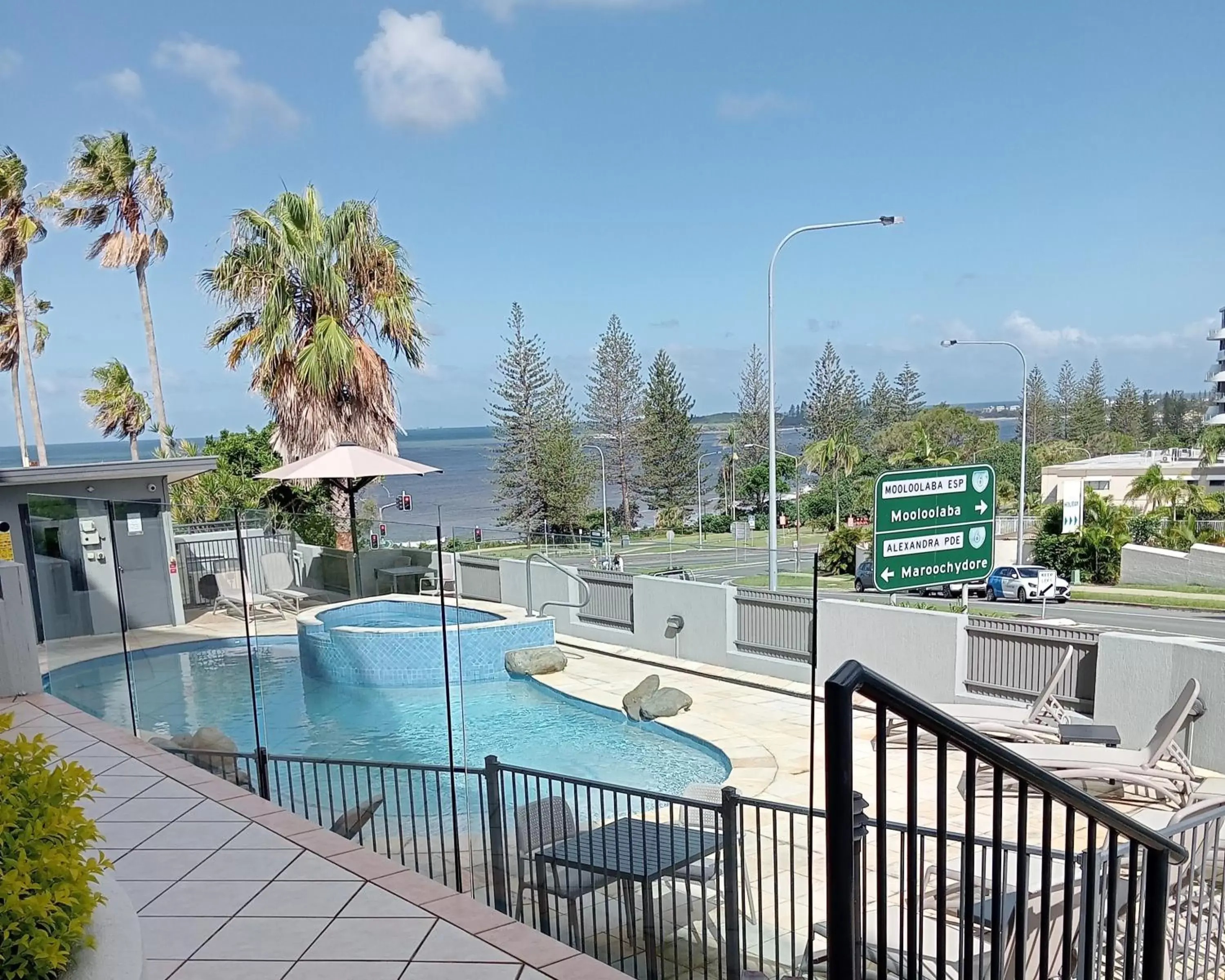 View (from property/room), Pool View in Alexandra on the Pacific