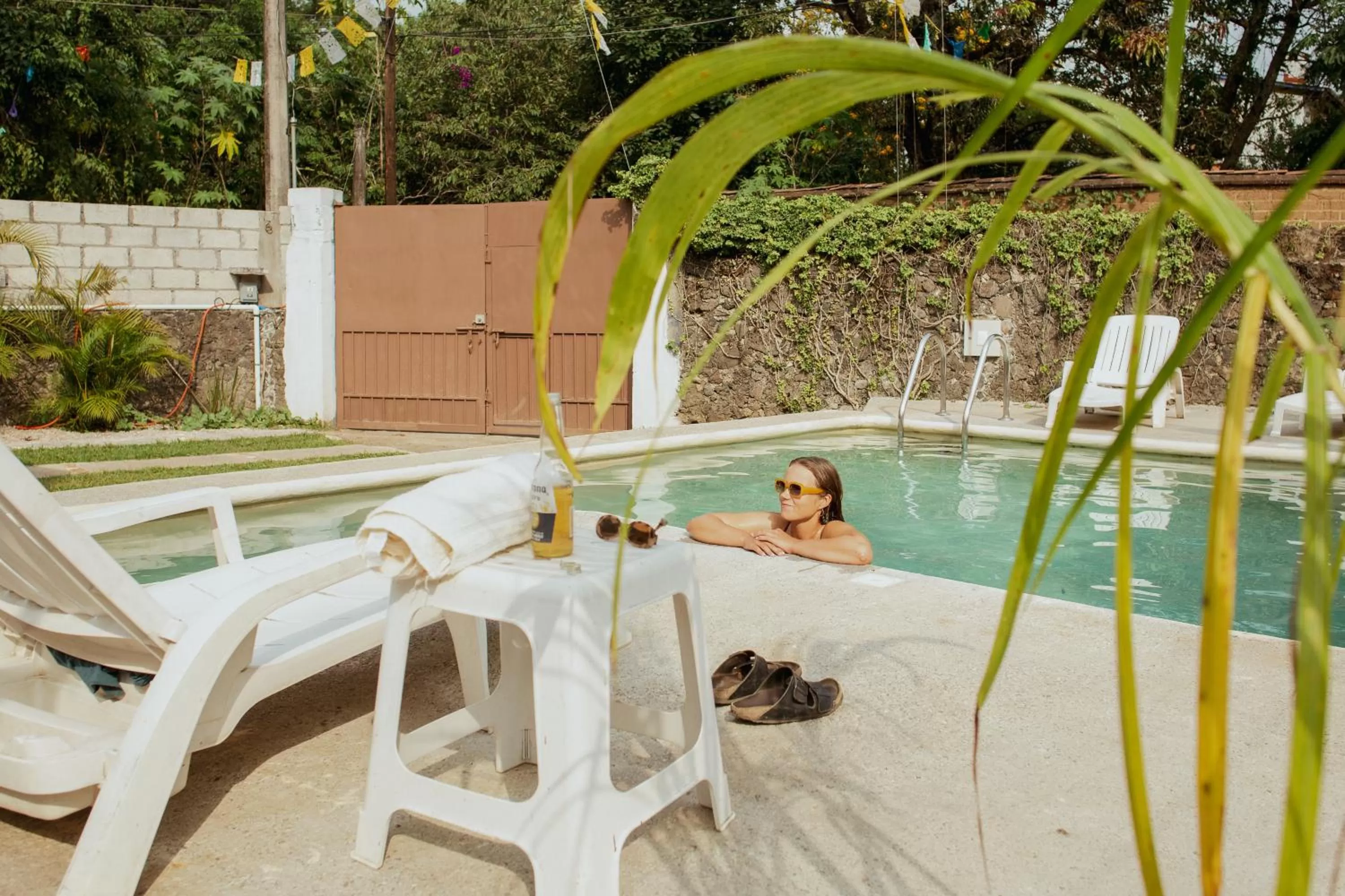 Swimming Pool in Hospedaje Temazcaltitla