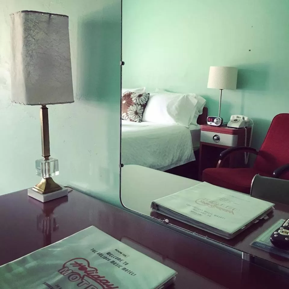 Bed in Holiday Music Motel