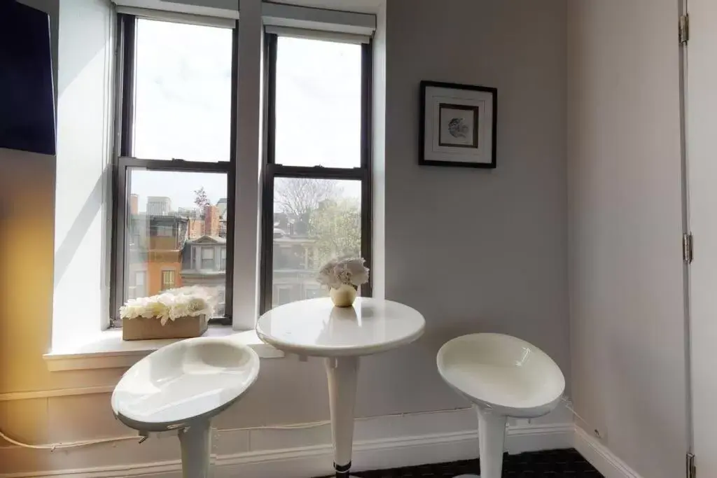 Dining Area in Charming Studio in Boston Brownstone, #44