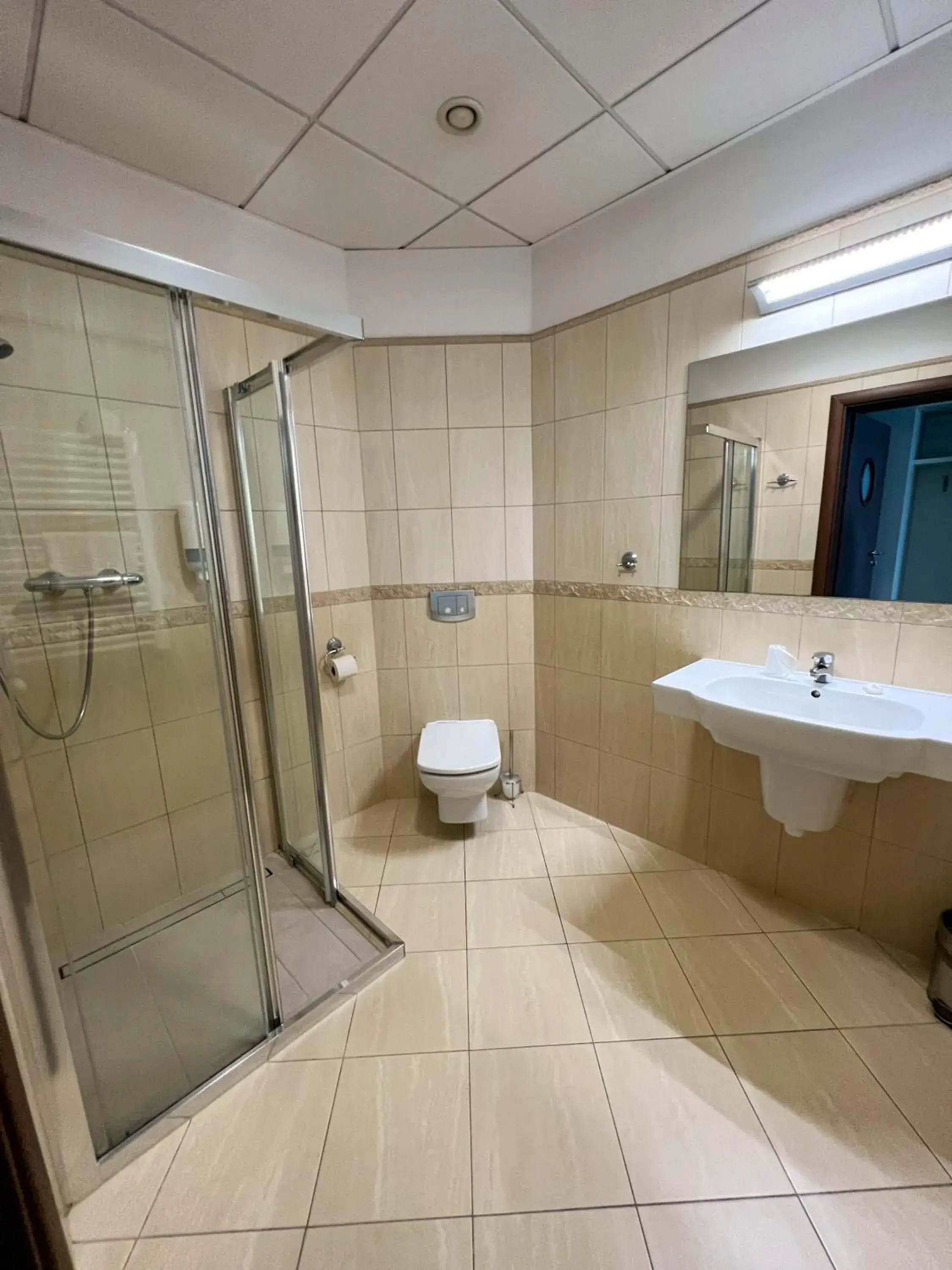 Shower, Bathroom in Hotel Poleski