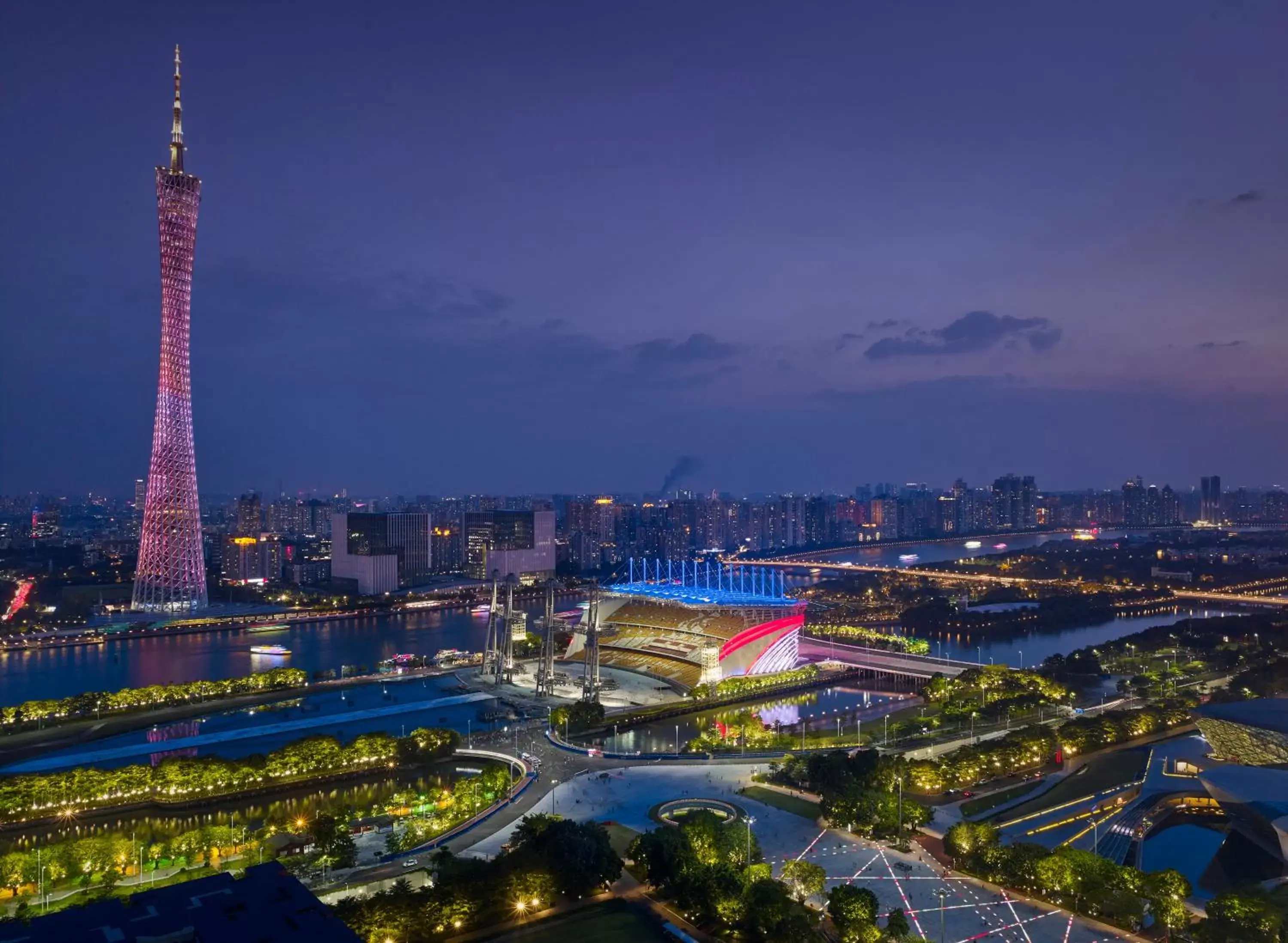 Landmark view, Bird's-eye View in The Ritz-Carlton, Guangzhou