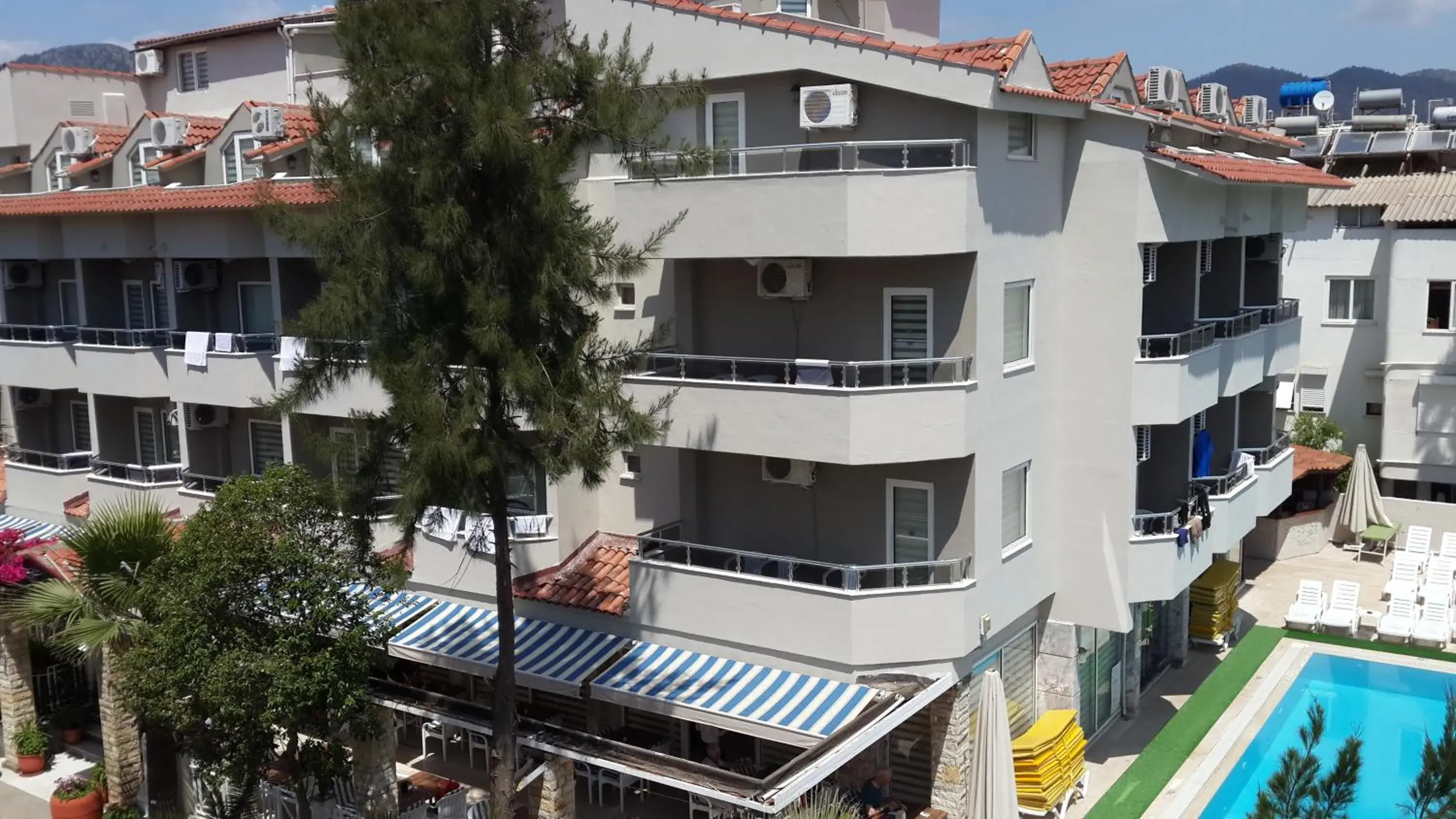 Bird's eye view, Pool View in Myra Hotel