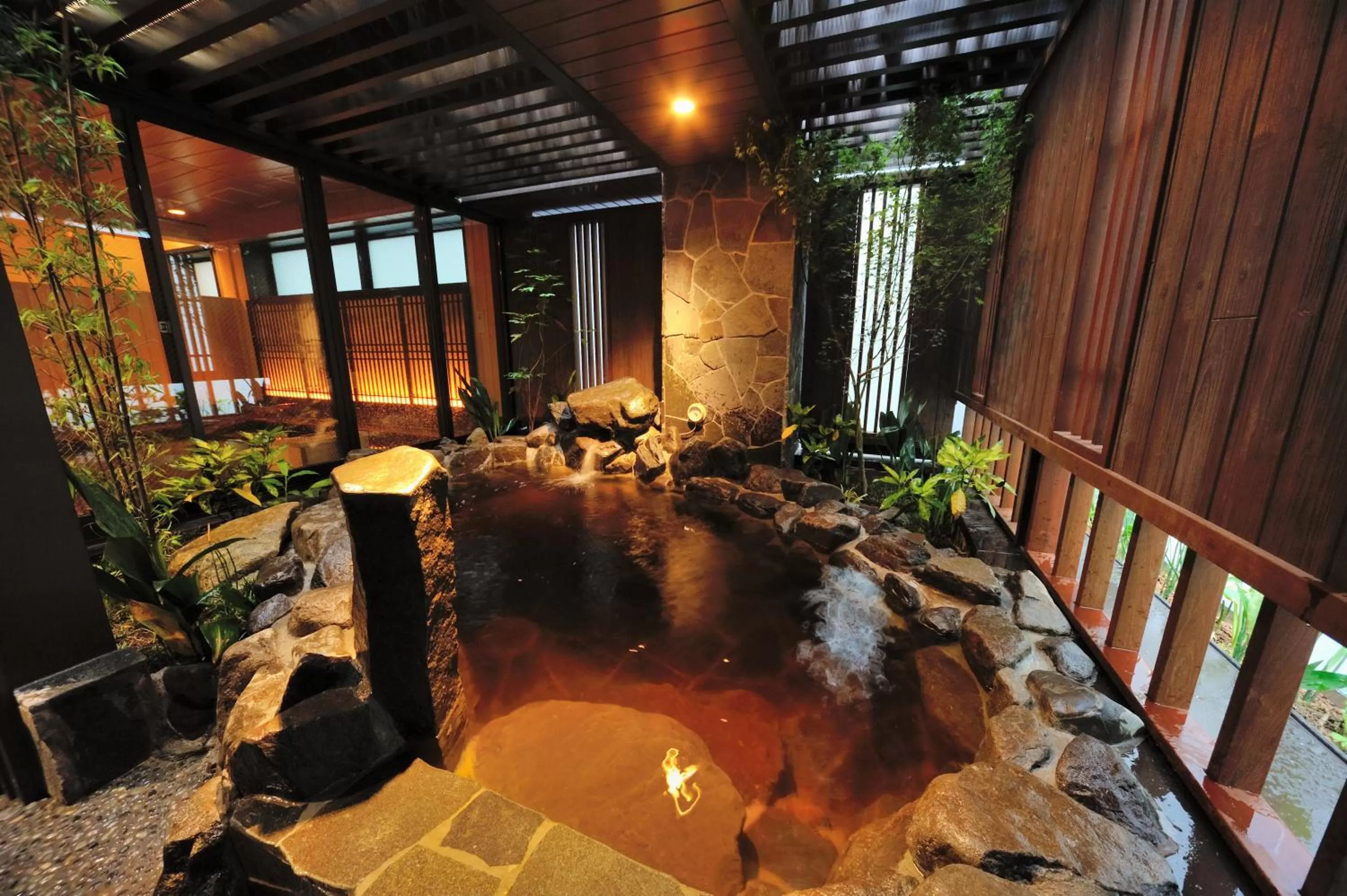 Hot Spring Bath in Onyado Nono Toyama Natural Hot Spring
