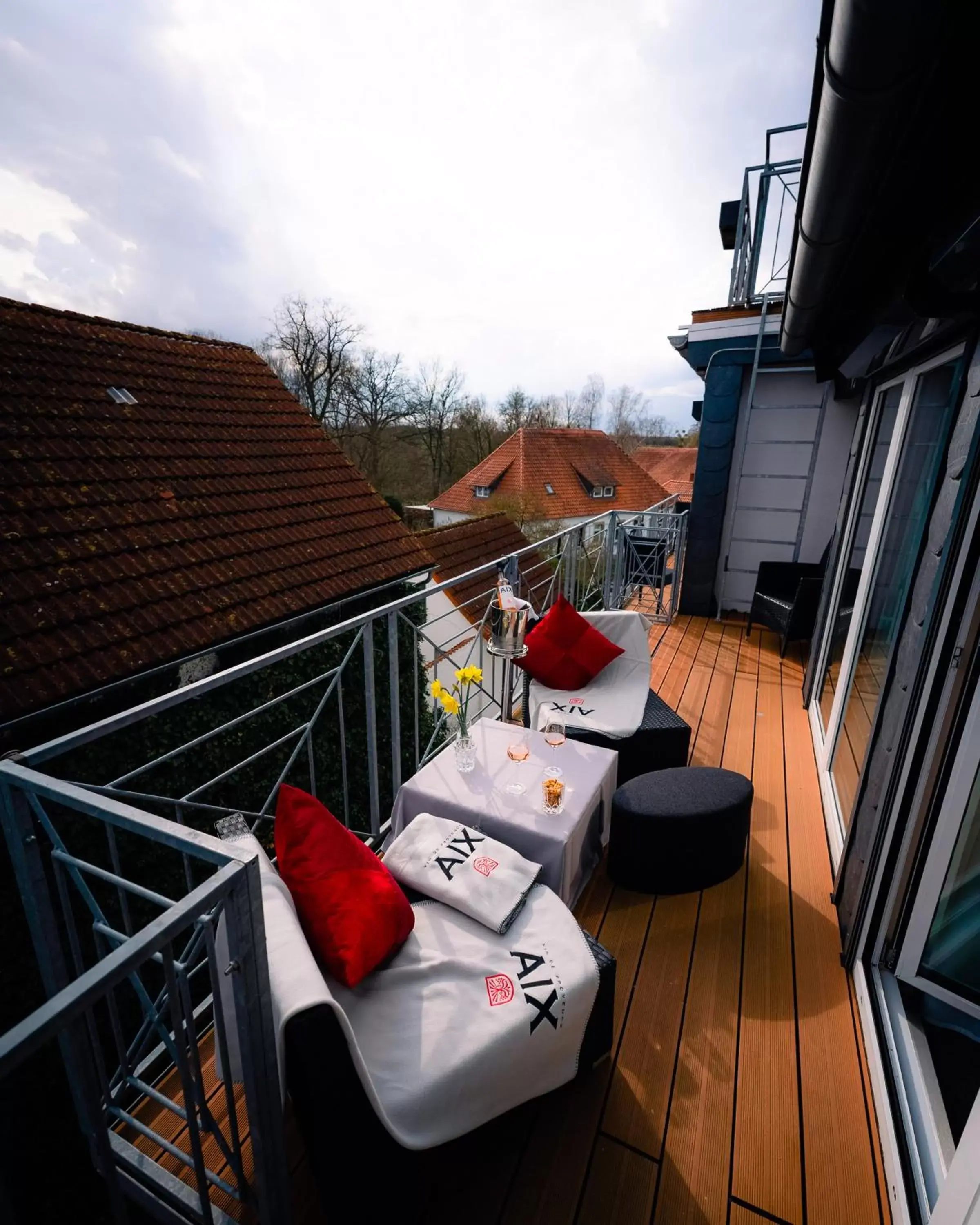 Balcony/Terrace in Hotel An der Wasserburg