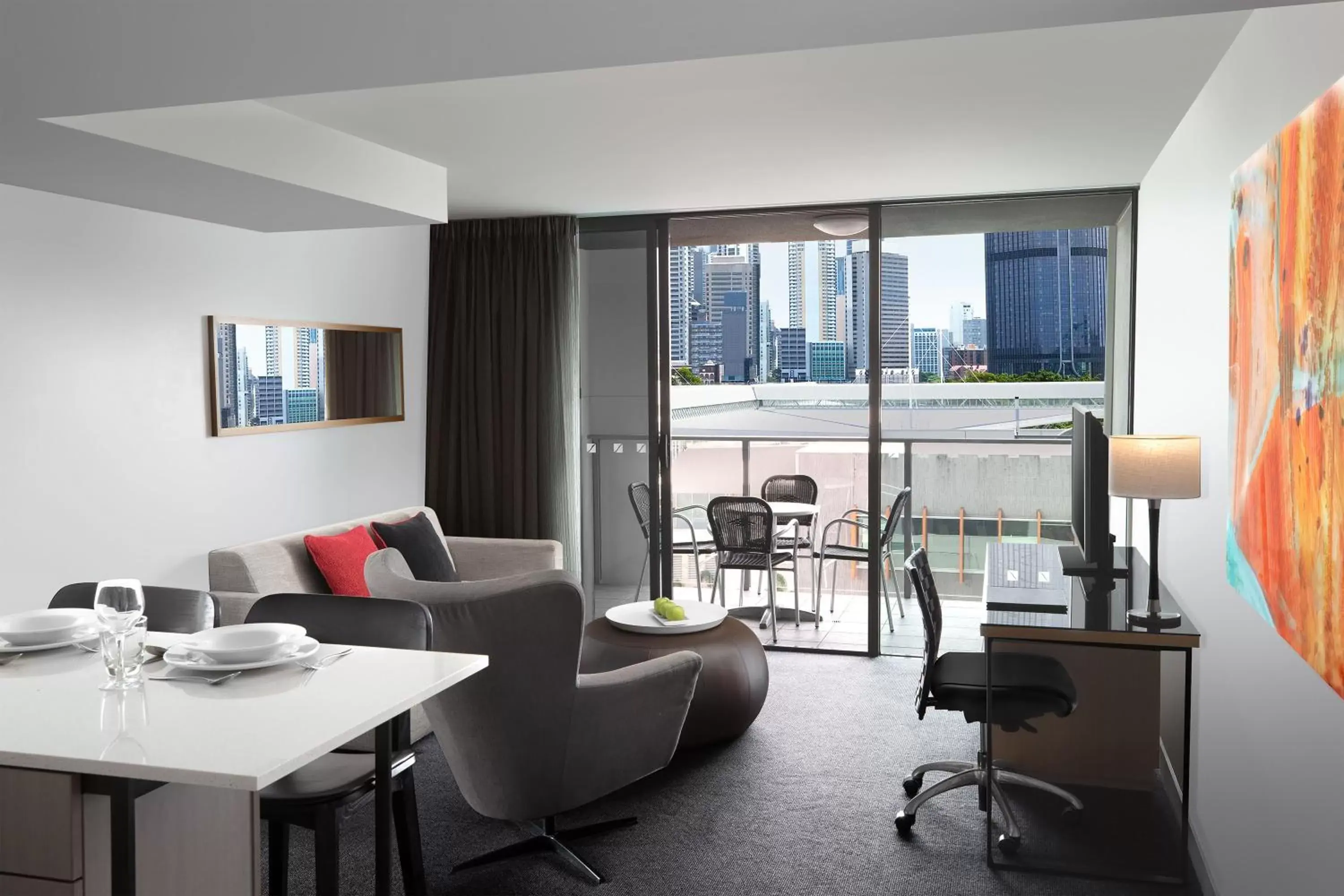 Living room in Mantra South Bank Brisbane