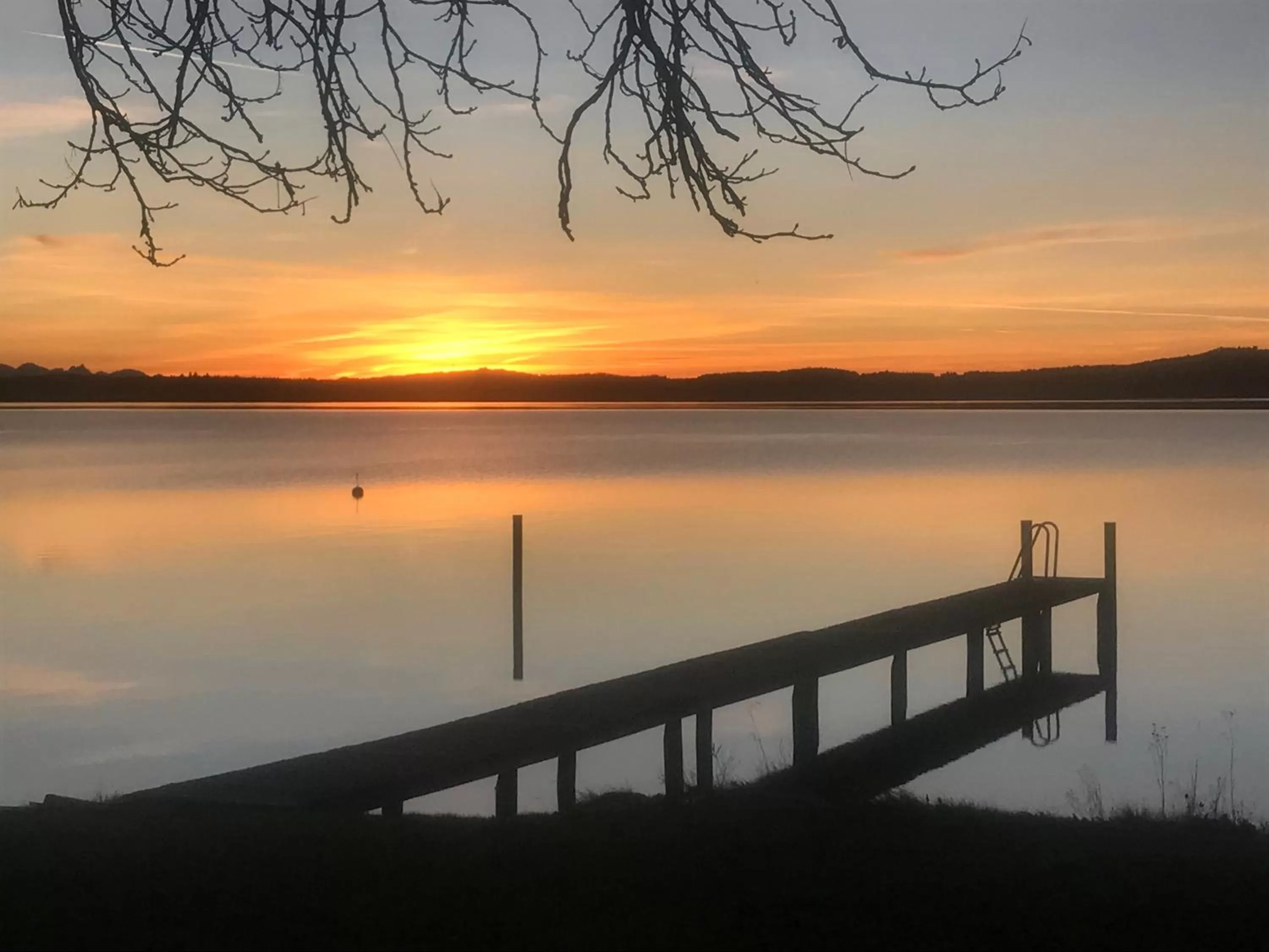 Sunset in Bed and Breakfast Bavaria München