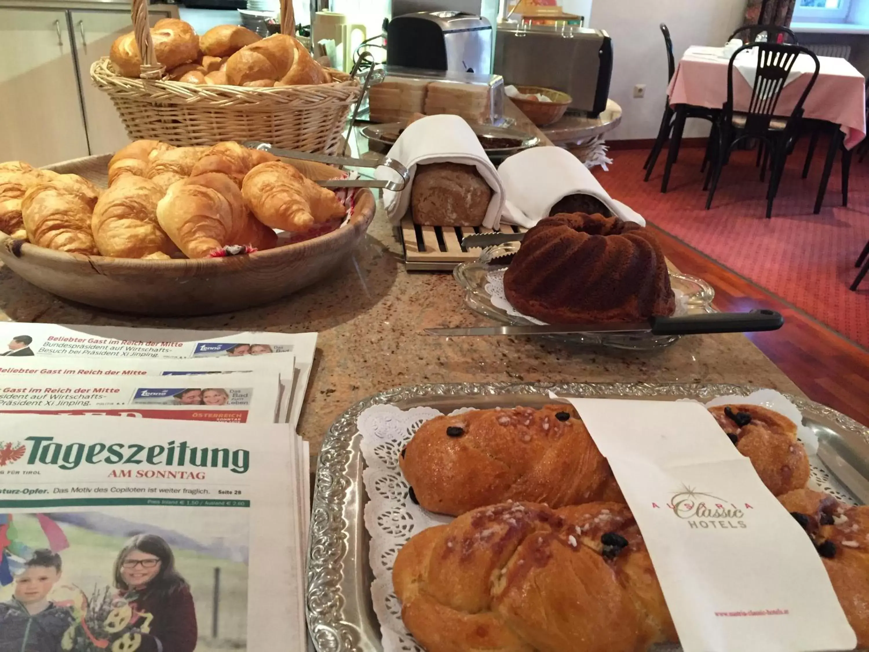 Food close-up in Austria Classic Hotel Heiligkreuz