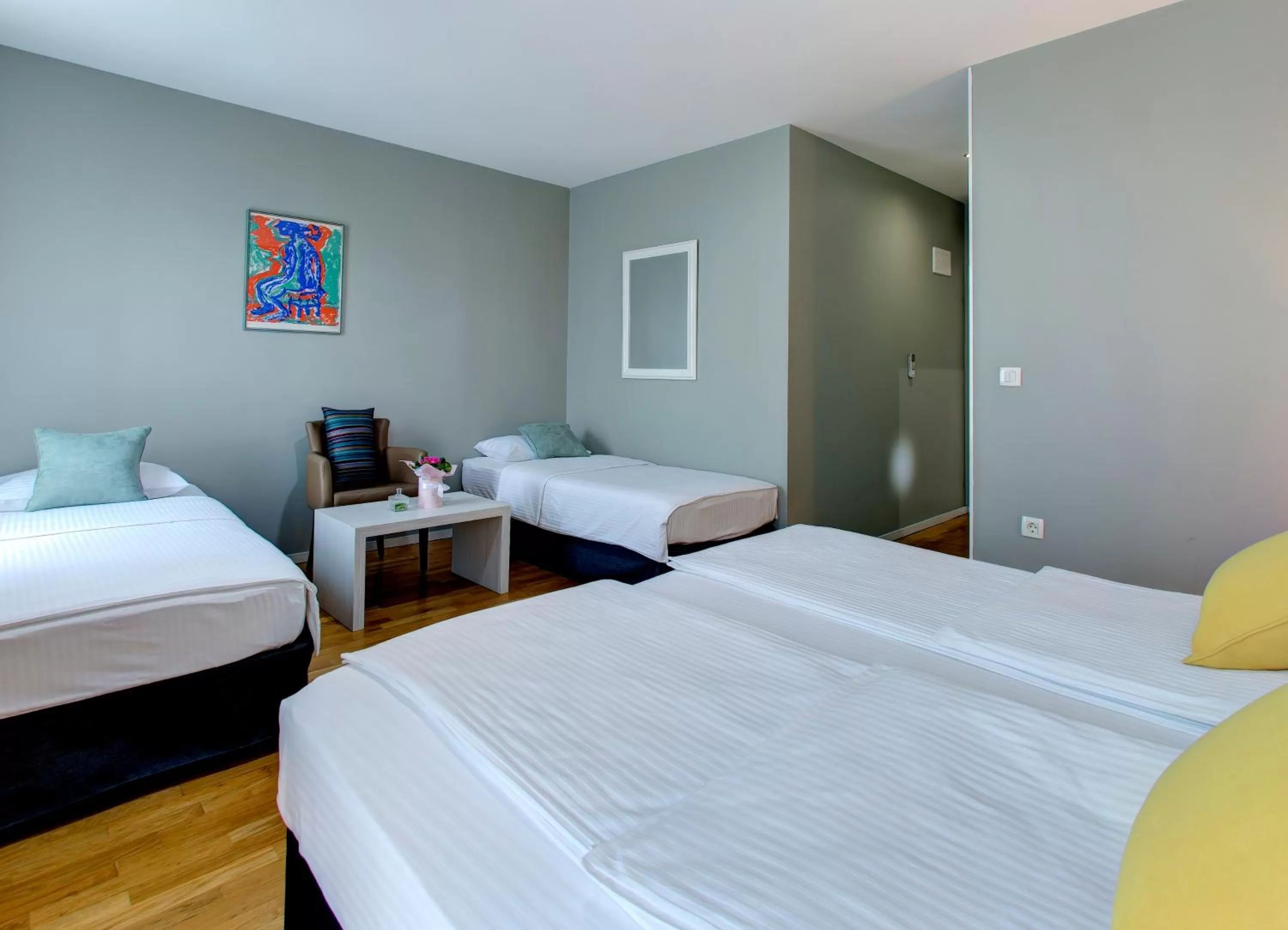 Bed in Hotel Villa Milas