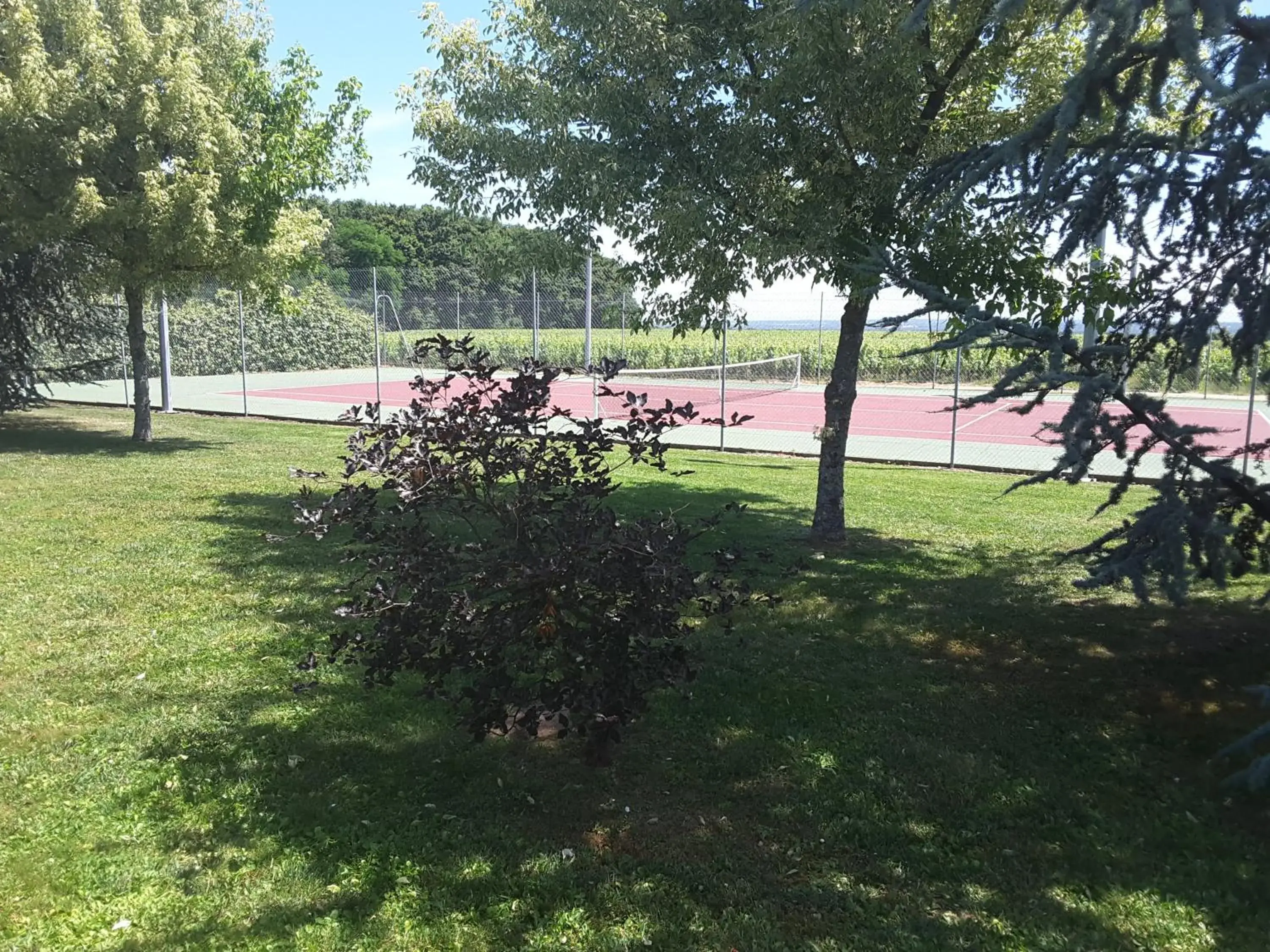 Tennis court, Garden in Château de Pizay